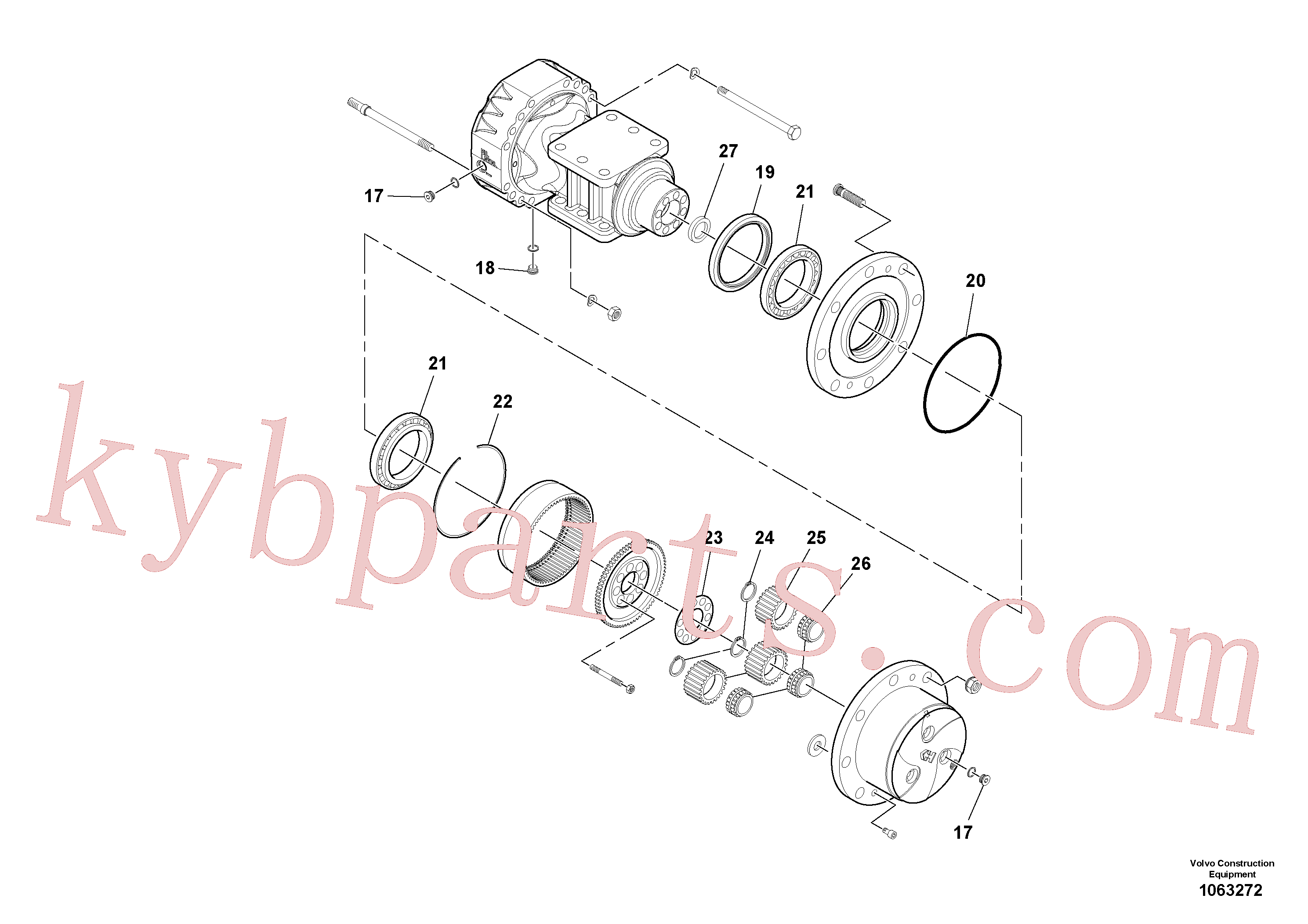 RM59146670 for Volvo Axle(1063272 assembly)