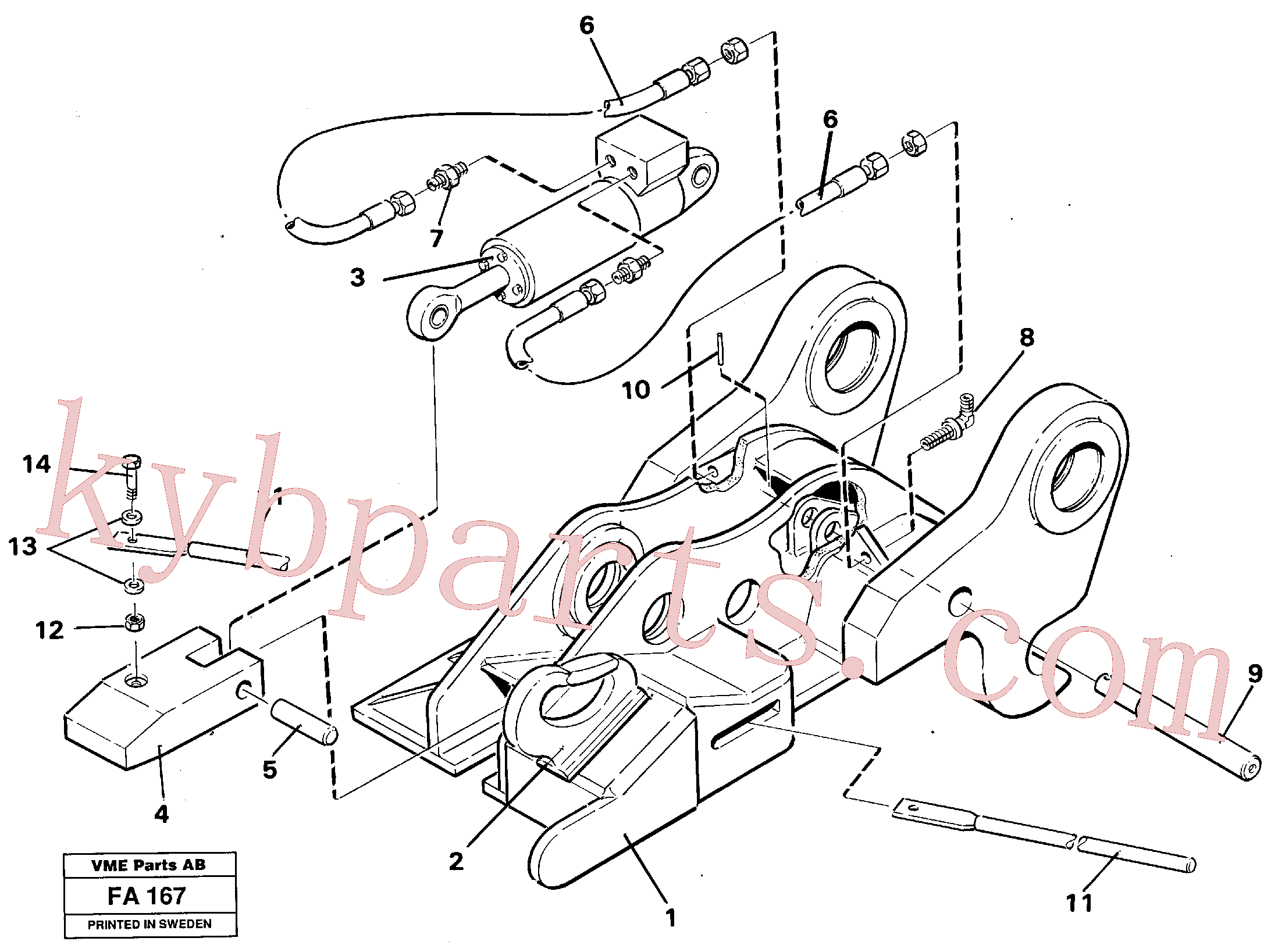 VOE14237560 for Volvo Quickfit, hydraulic(FA167 assembly)