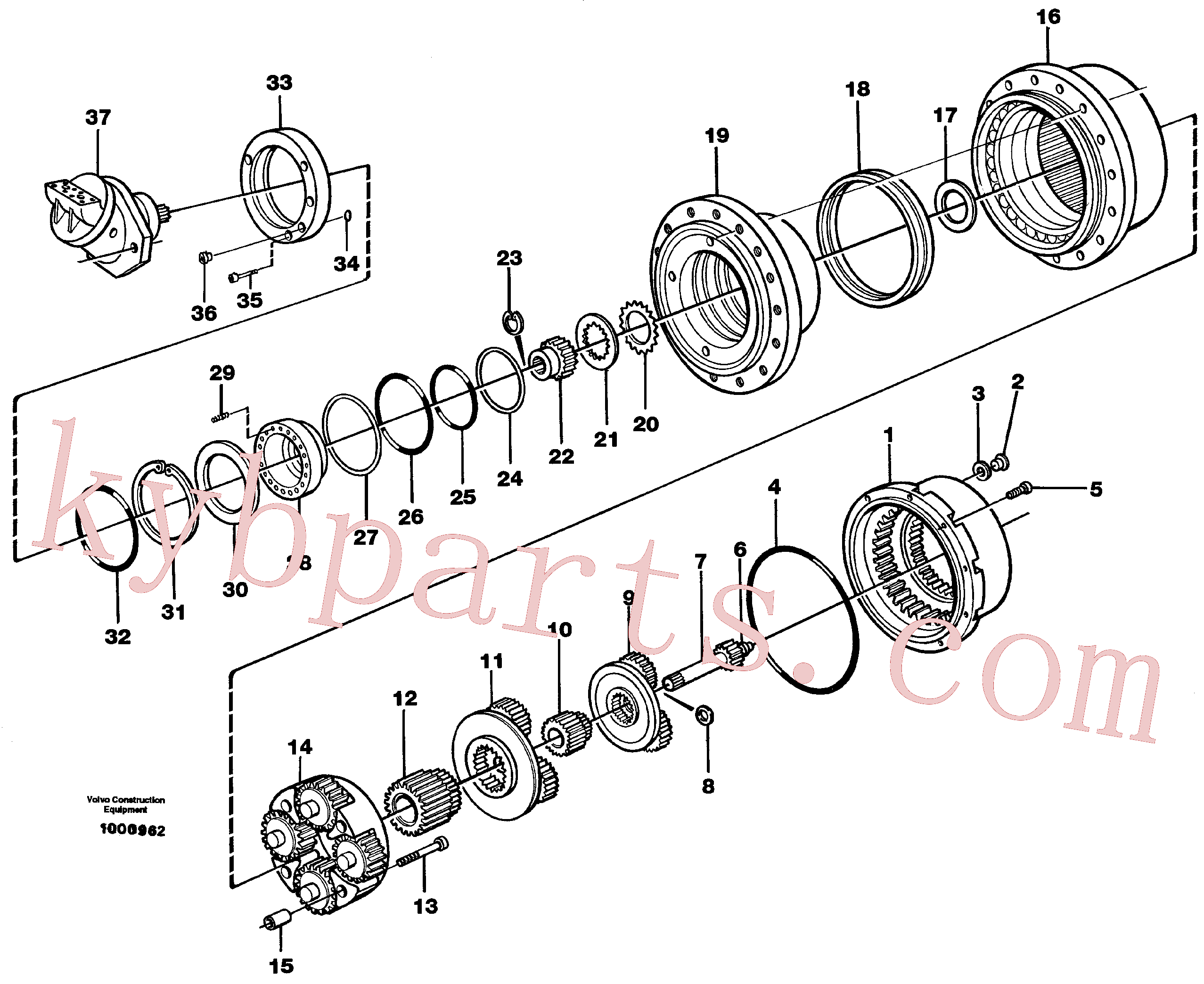 SA8230-22120 for Volvo Planetary gear, travel(1000962 assembly)