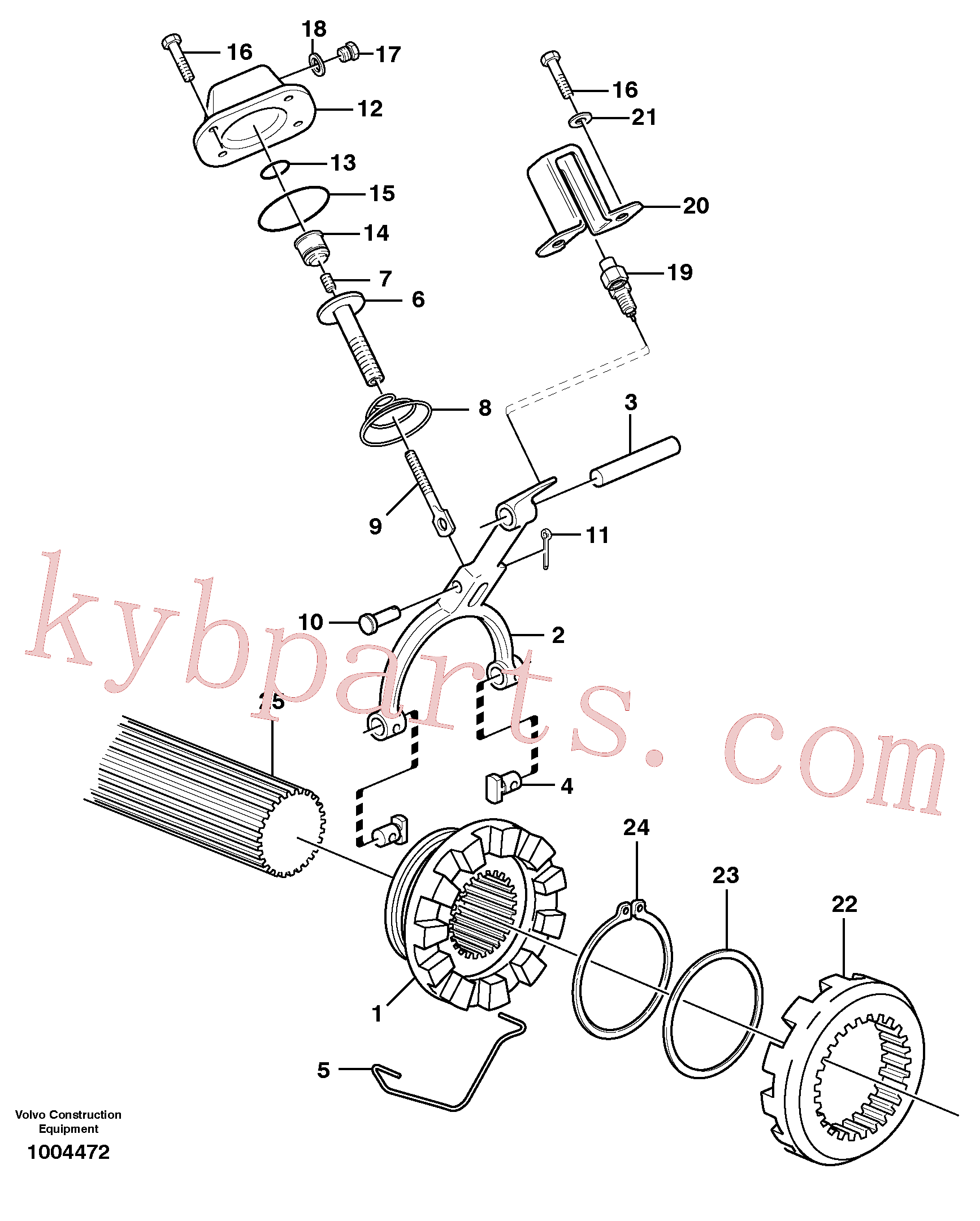 VOE11102798 for Volvo Differential lock(1004472 assembly)