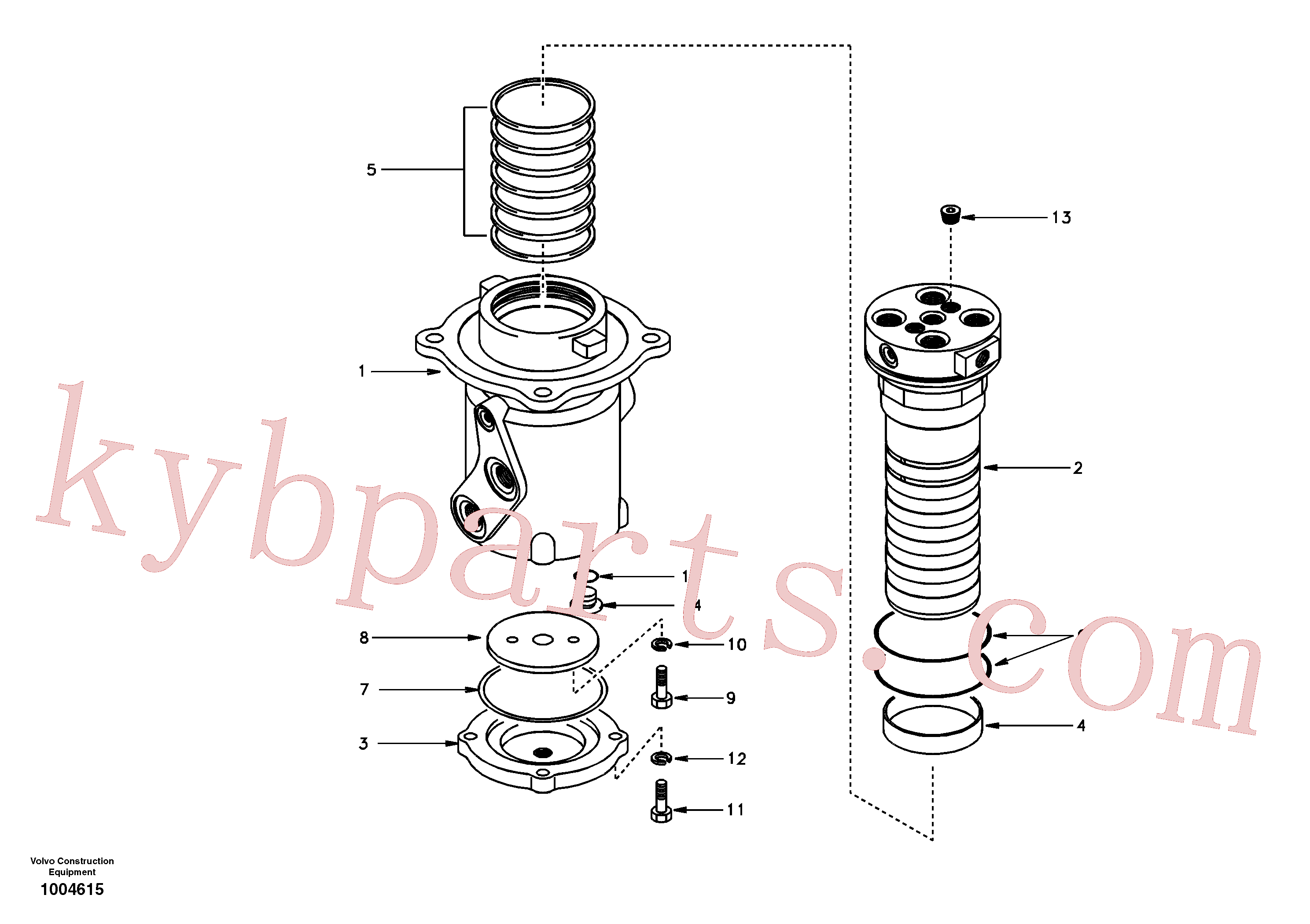 VOE14502917 for Volvo Turning joint(1004615 assembly)
