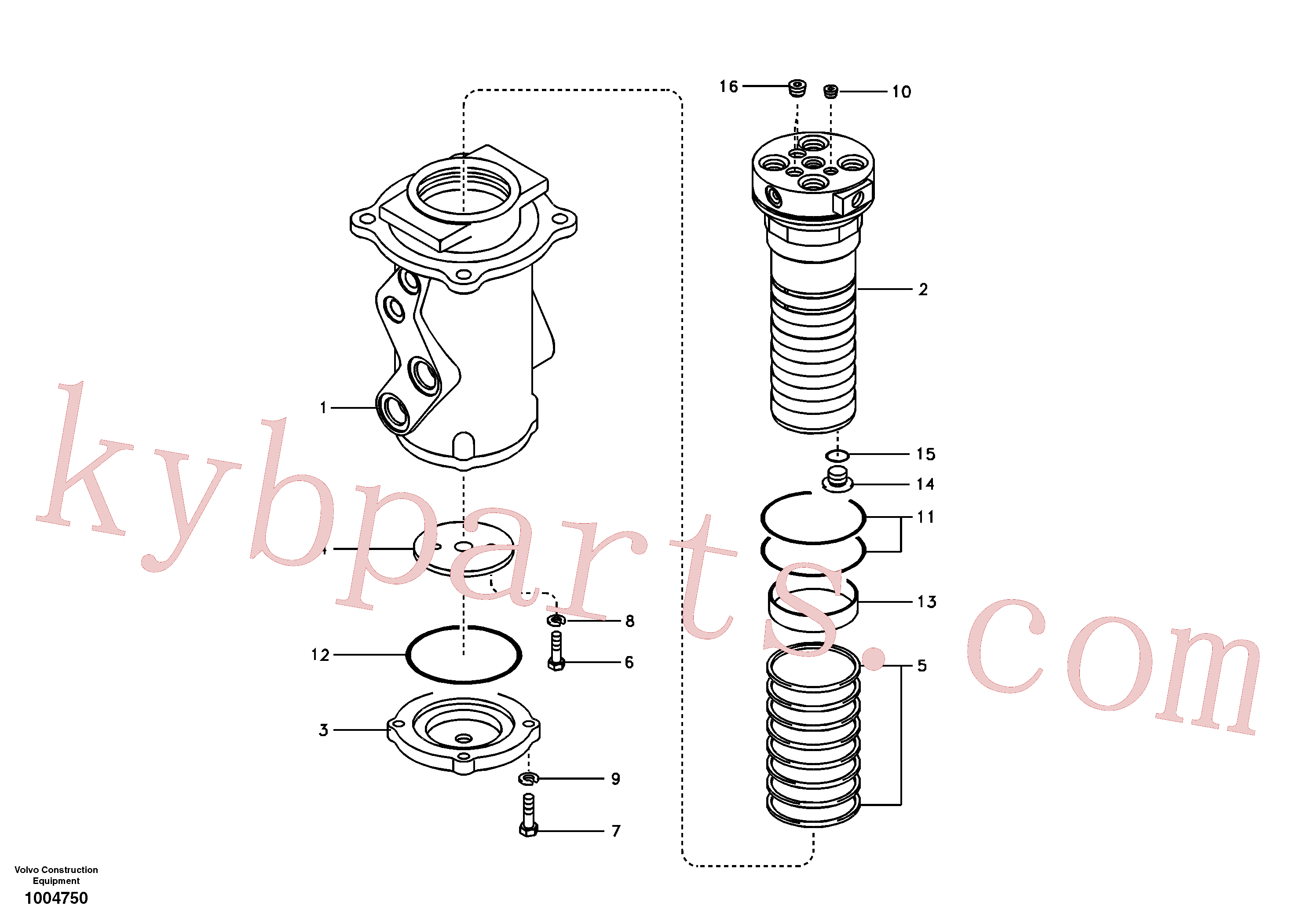 SA1146-00670 for Volvo Turning joint(1004750 assembly)