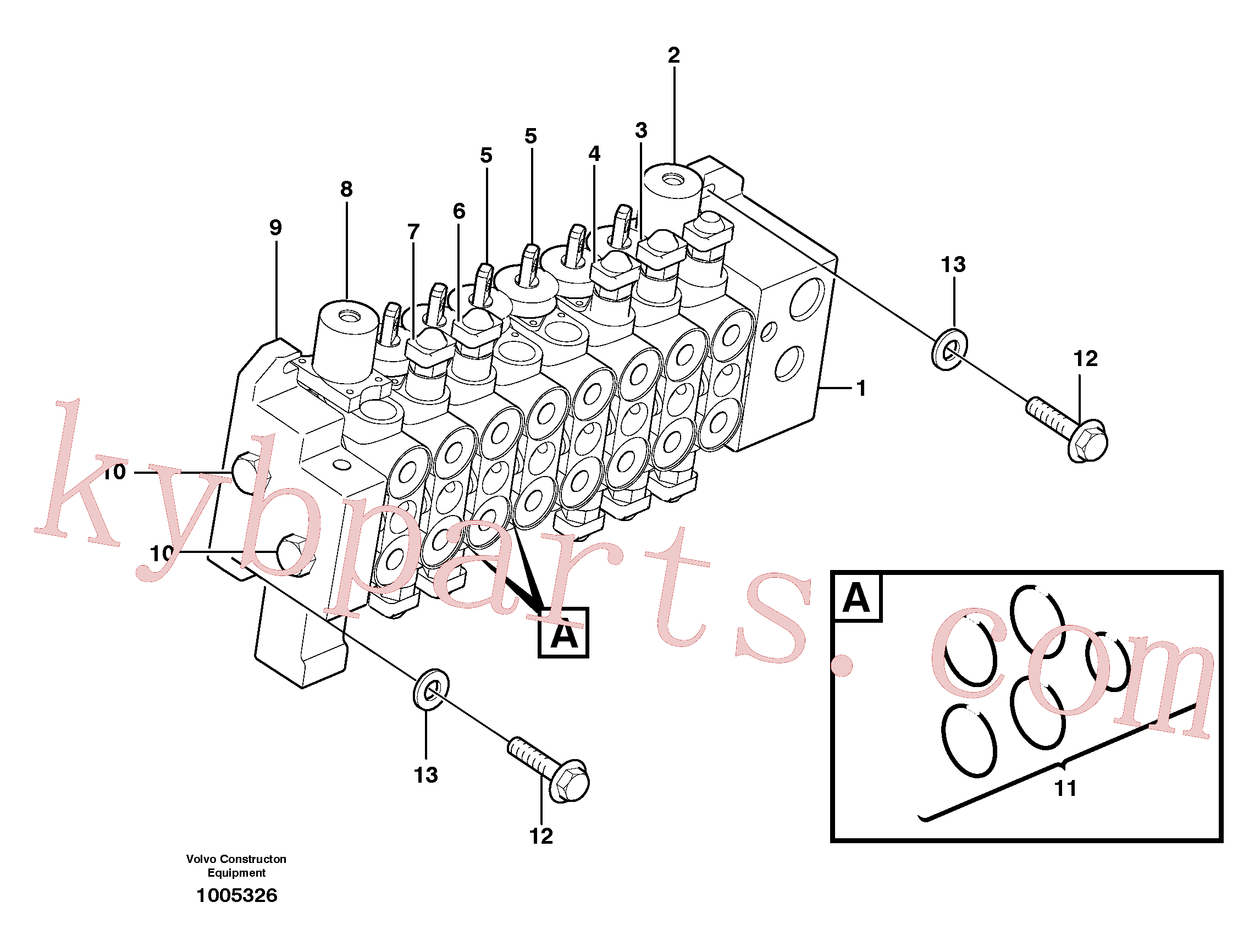 VOE983253 for Volvo Valve body(1005326 assembly)
