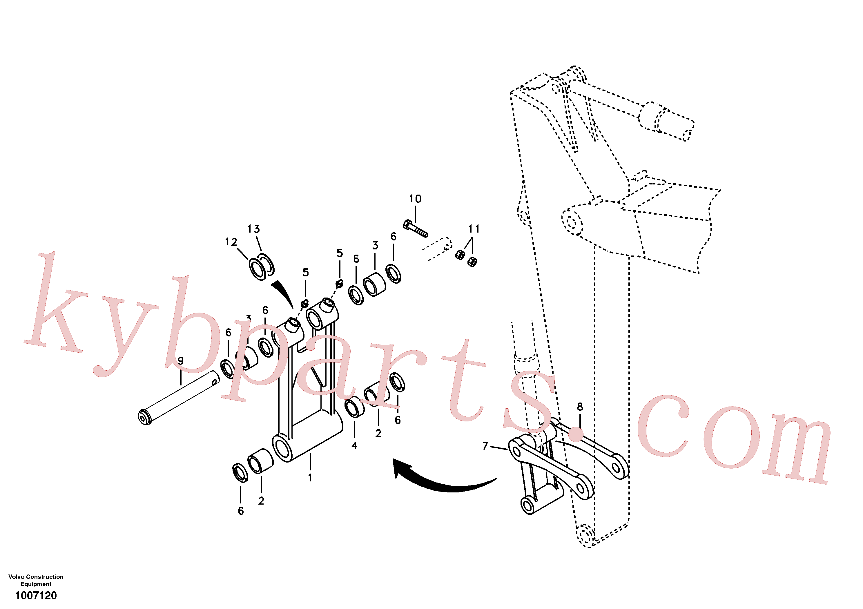 VOE14504227 for Volvo Links to connecting rod(1007120 assembly)