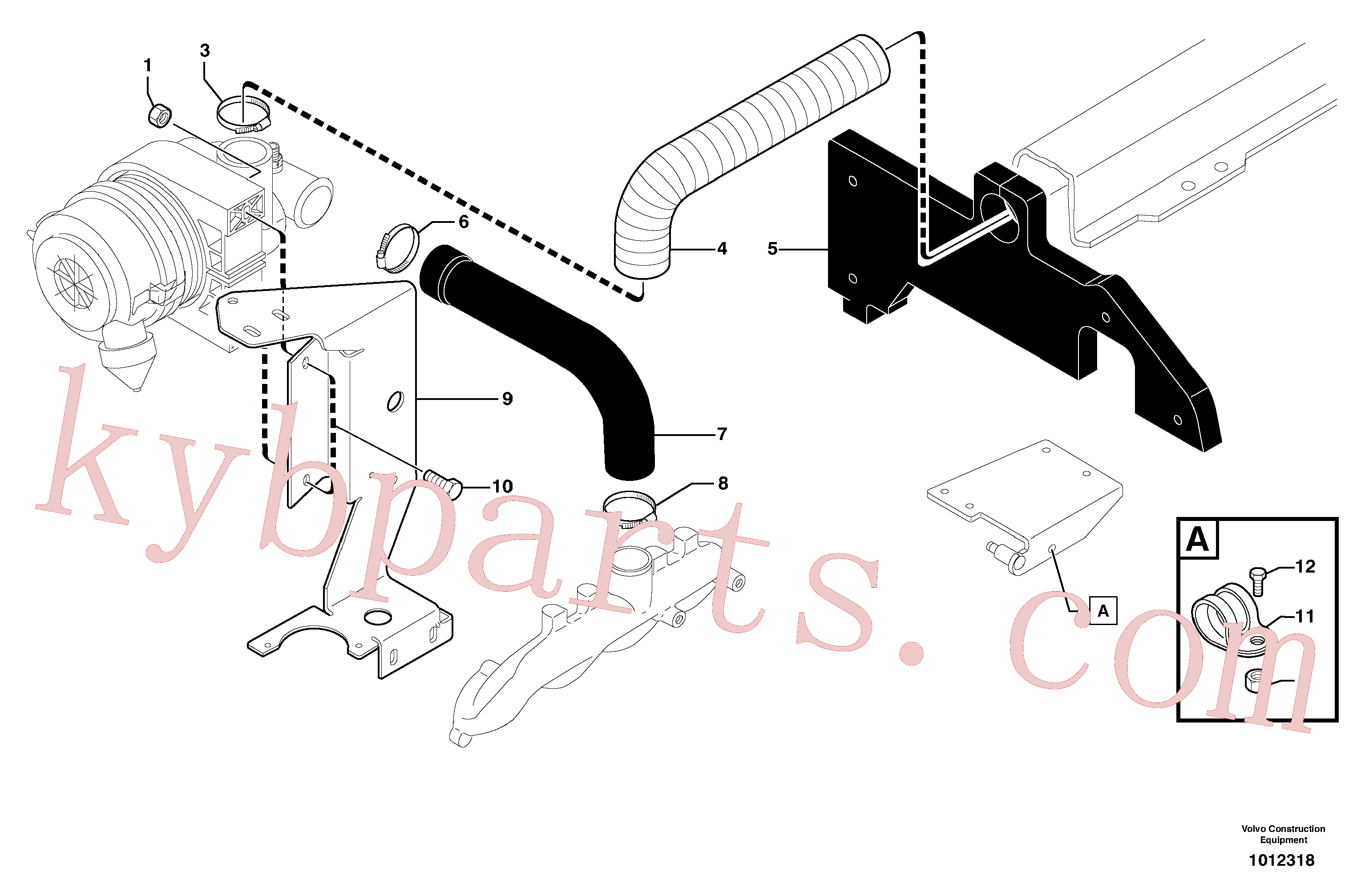 VOE11802278 for Volvo Intake / air filter(1012318 assembly)