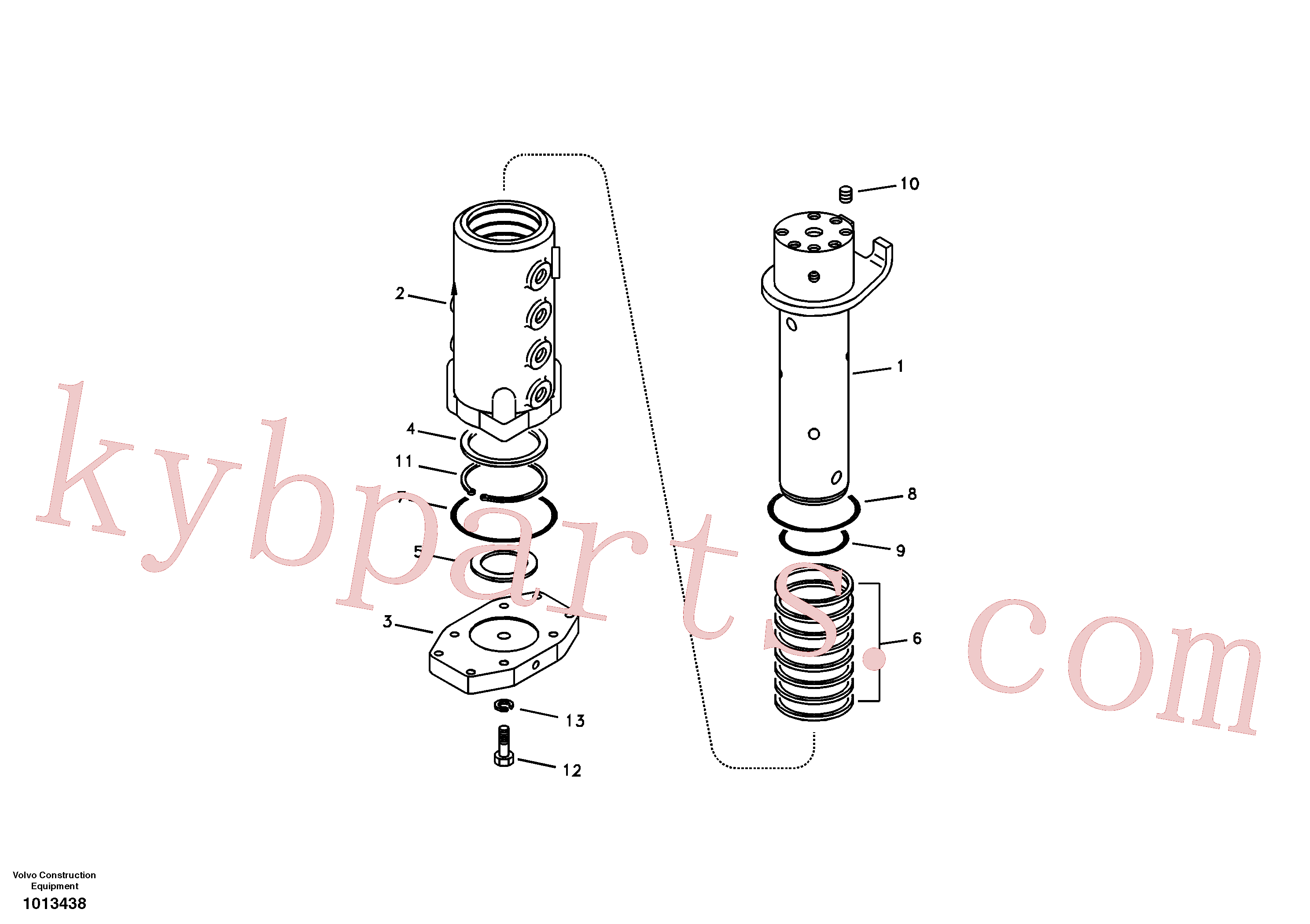 VOE983253 for Volvo Turning joint(1013438 assembly)