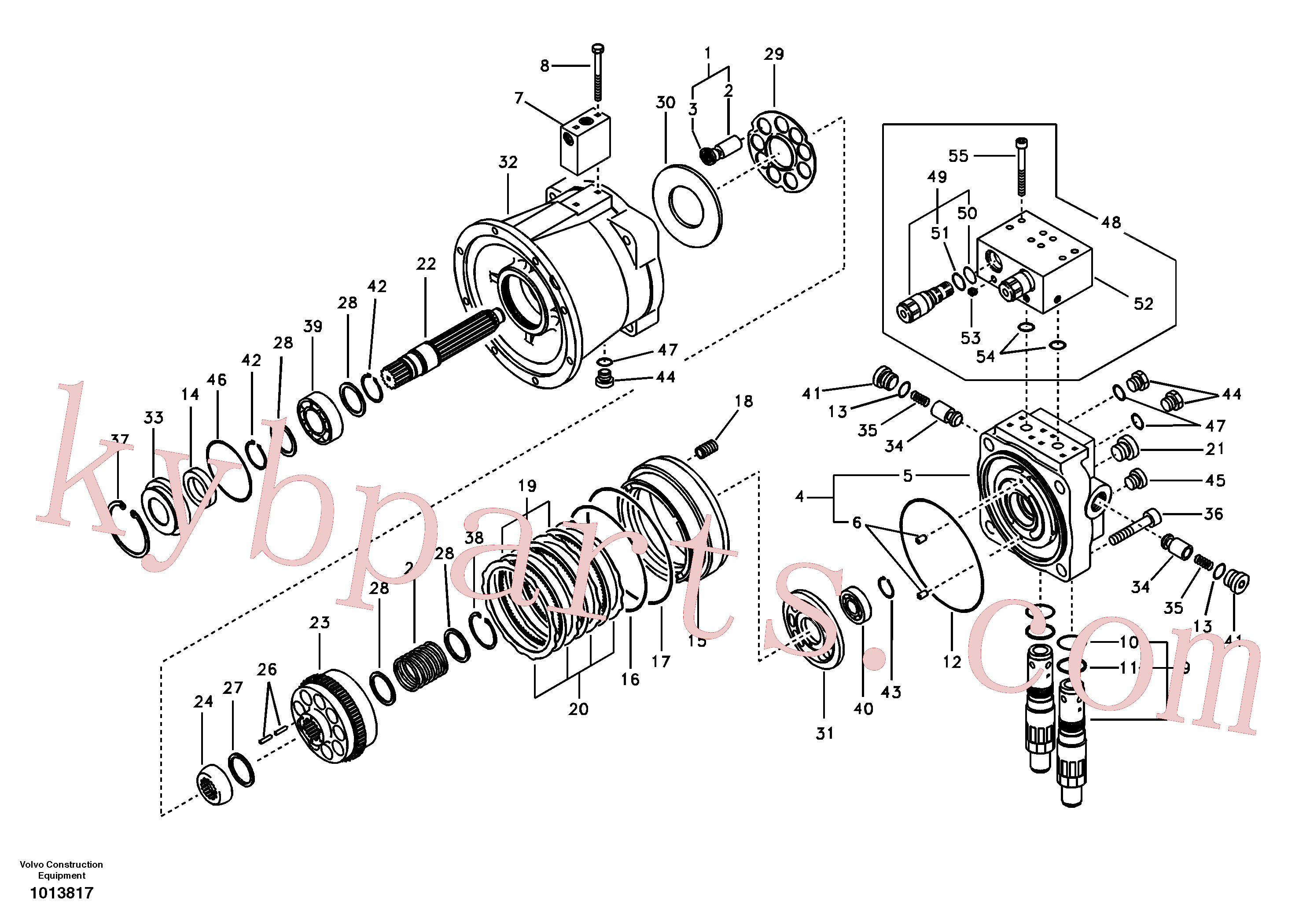 SA8230-14180 for Volvo Swing motor(1013817 assembly)