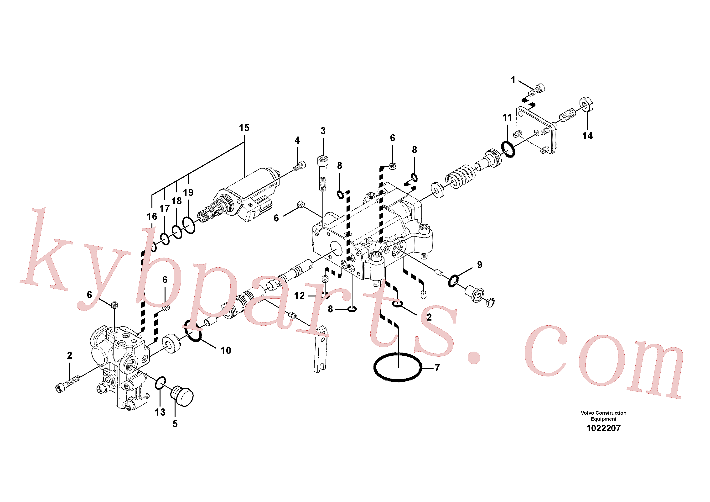 VOE14552792 for Volvo Regulator, hydraulic pump(1022207 assembly)