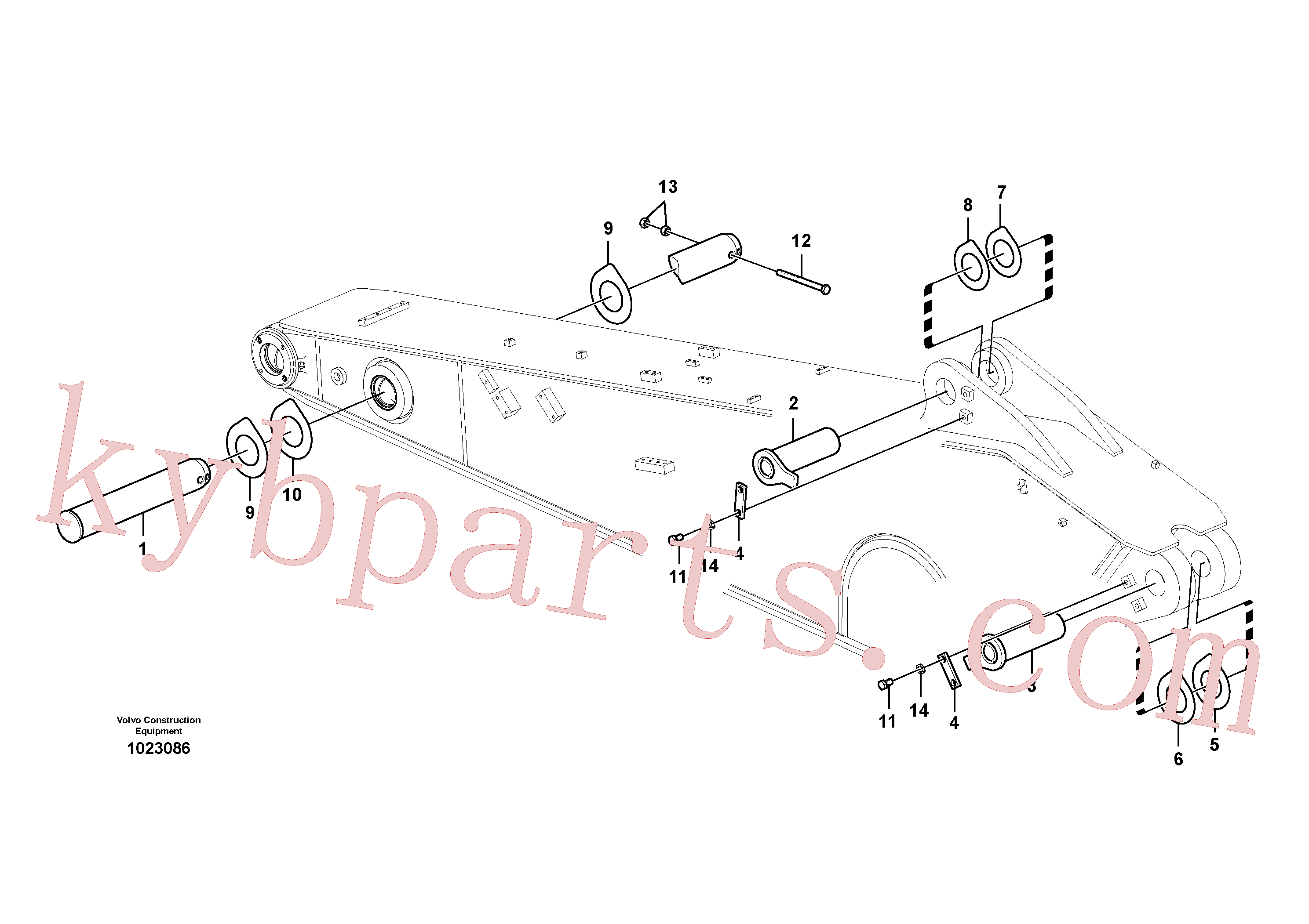 VOE14549394 for Volvo Links to dipper arm(1023086 assembly)