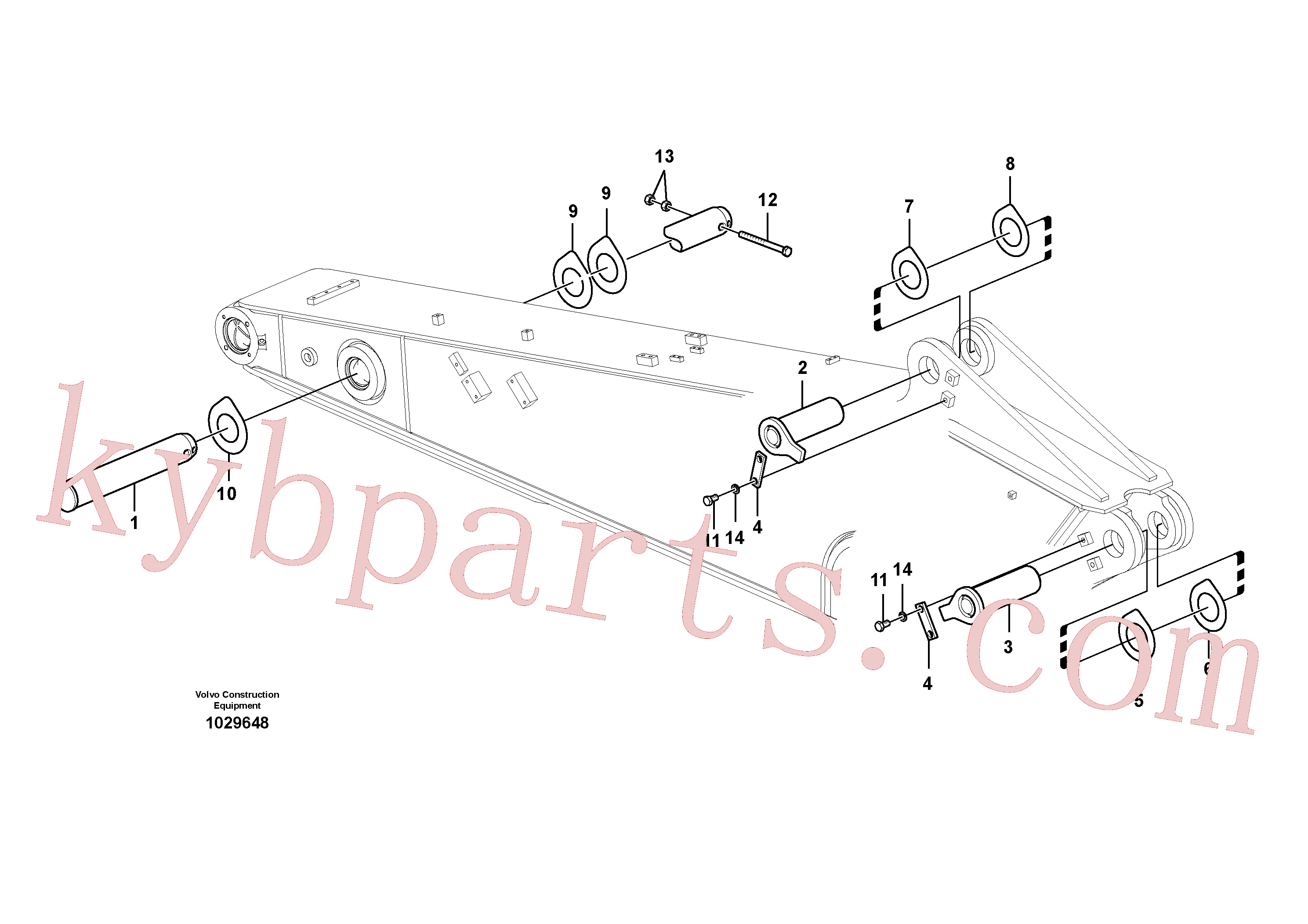 VOE14549394 for Volvo Links to dipper arm(1029648 assembly)