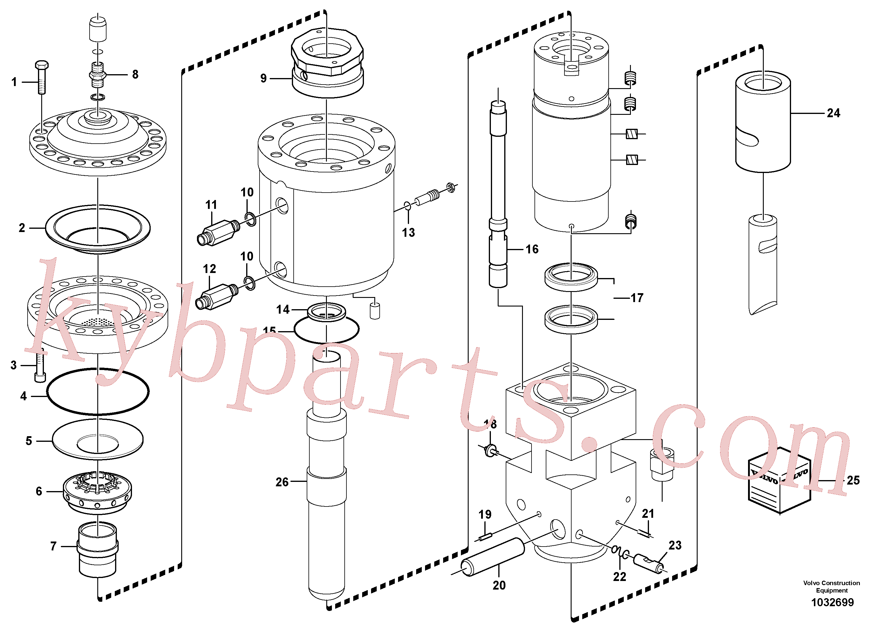 VOE11716169 for Volvo Hammer(1032699 assembly)