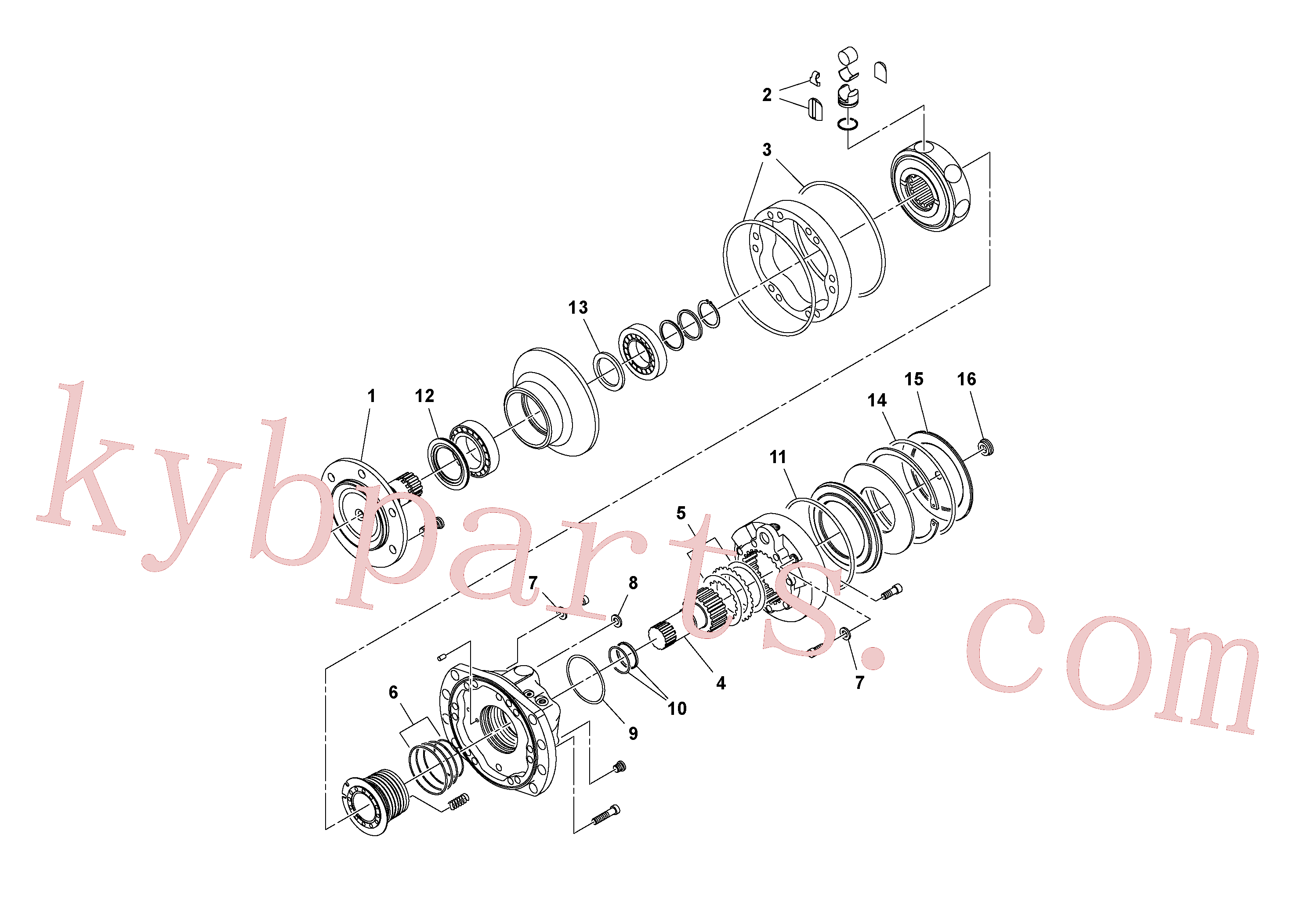 VOE14527073 for Volvo Drive Motor(1036507 assembly)