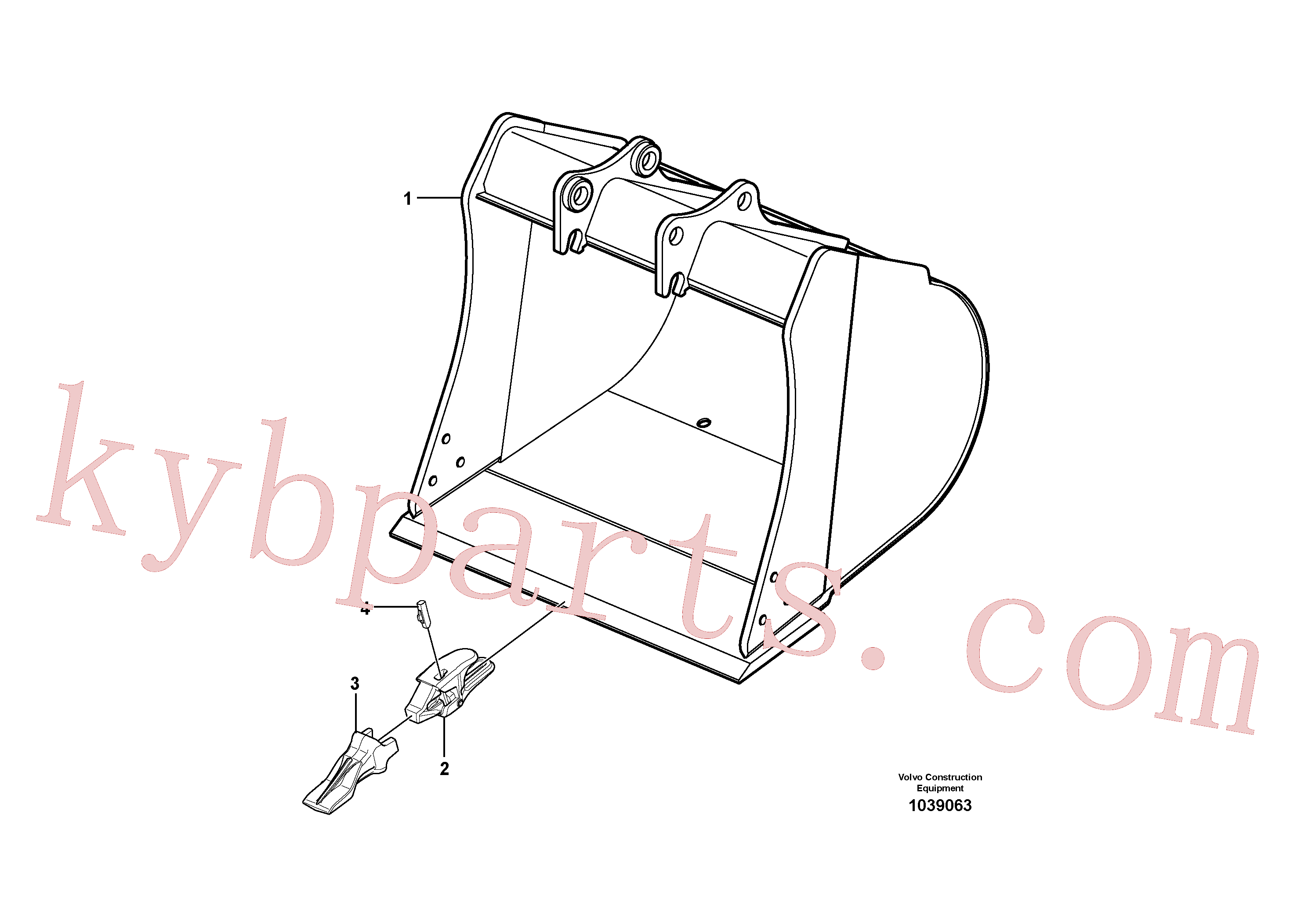 VOE15603437 for Volvo Bucket(1039063 assembly)