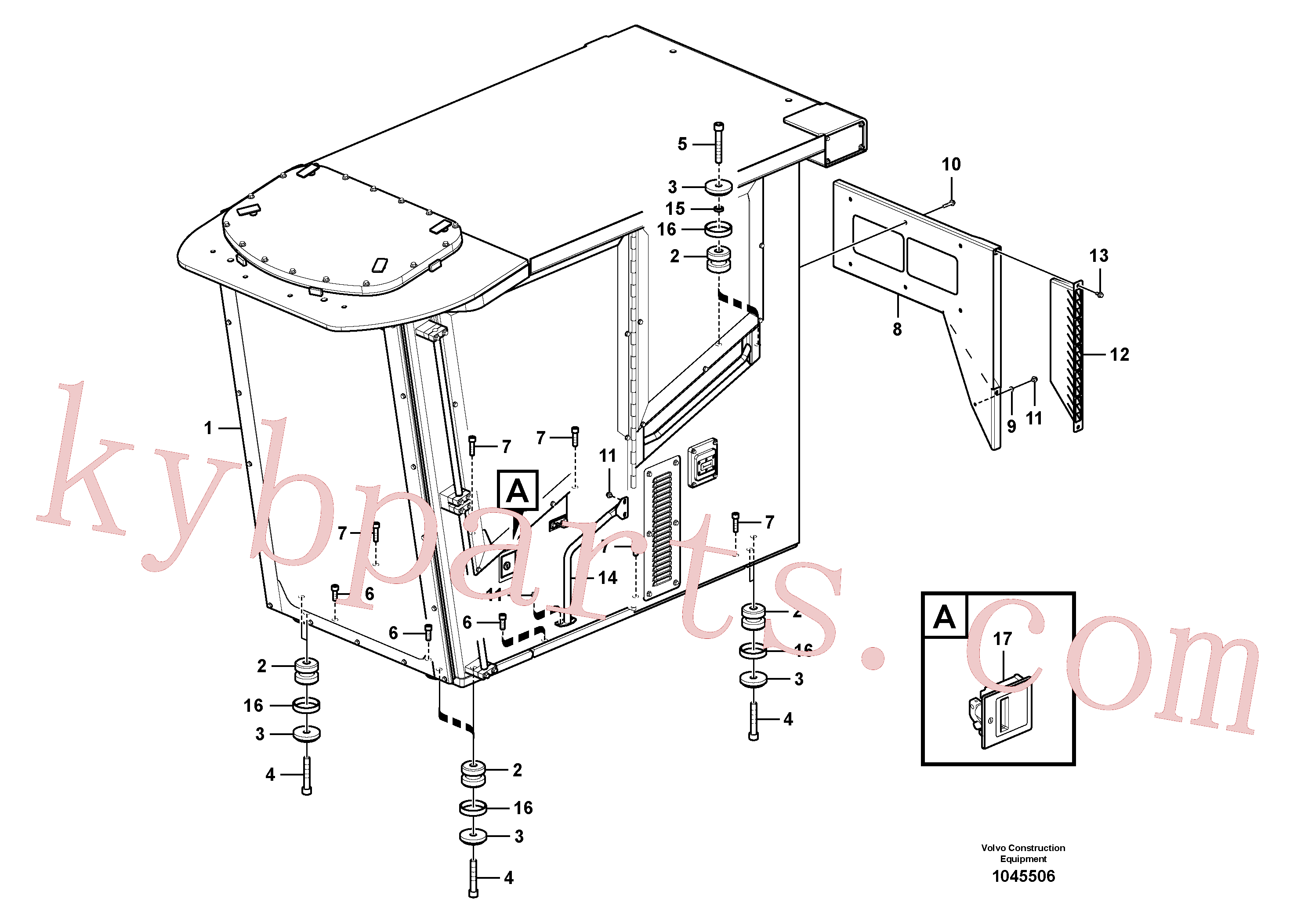 VOE984141 for Volvo Cab mount(1045506 assembly)
