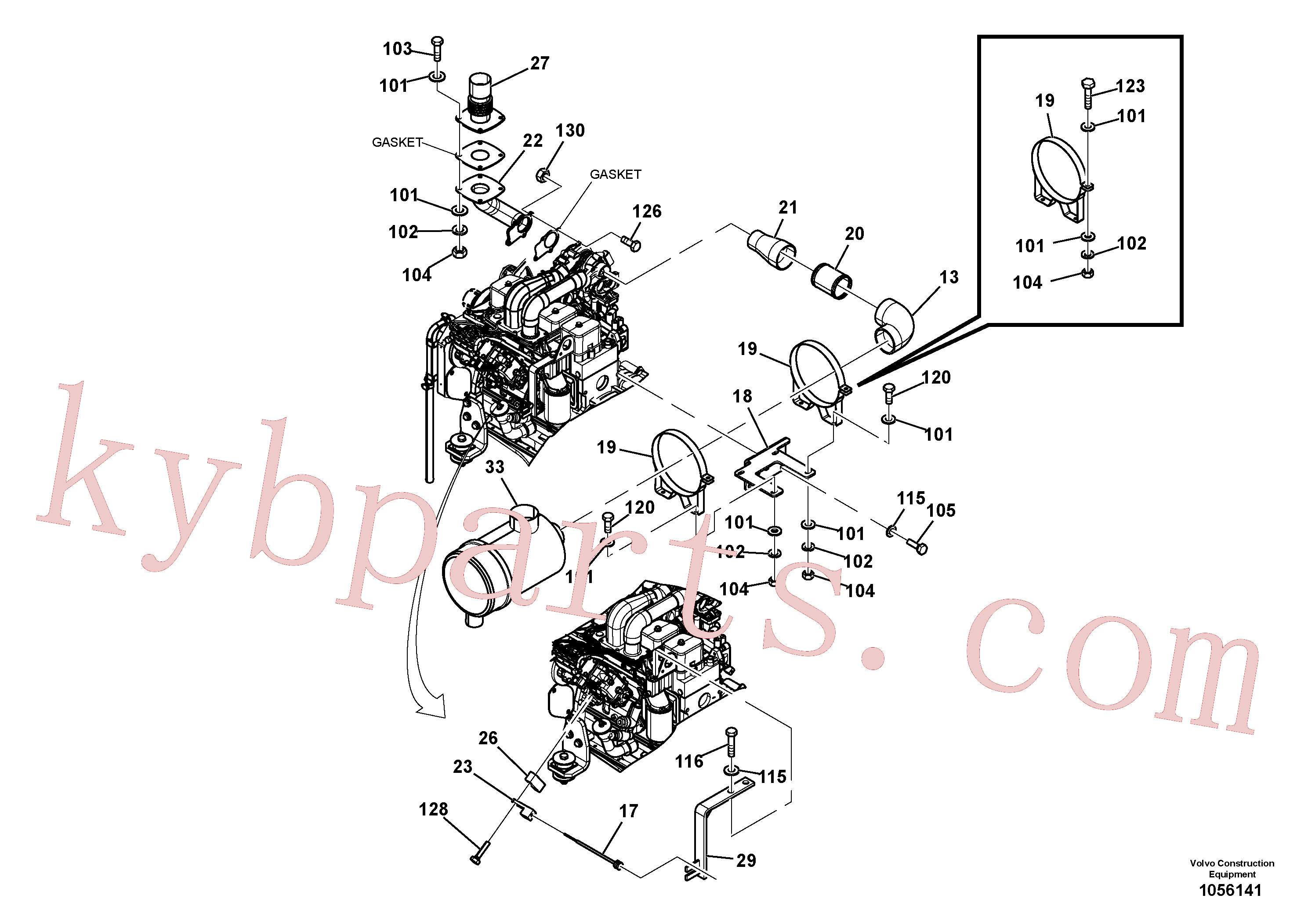VOE983253 for Volvo Engine Installation(1056141 assembly)