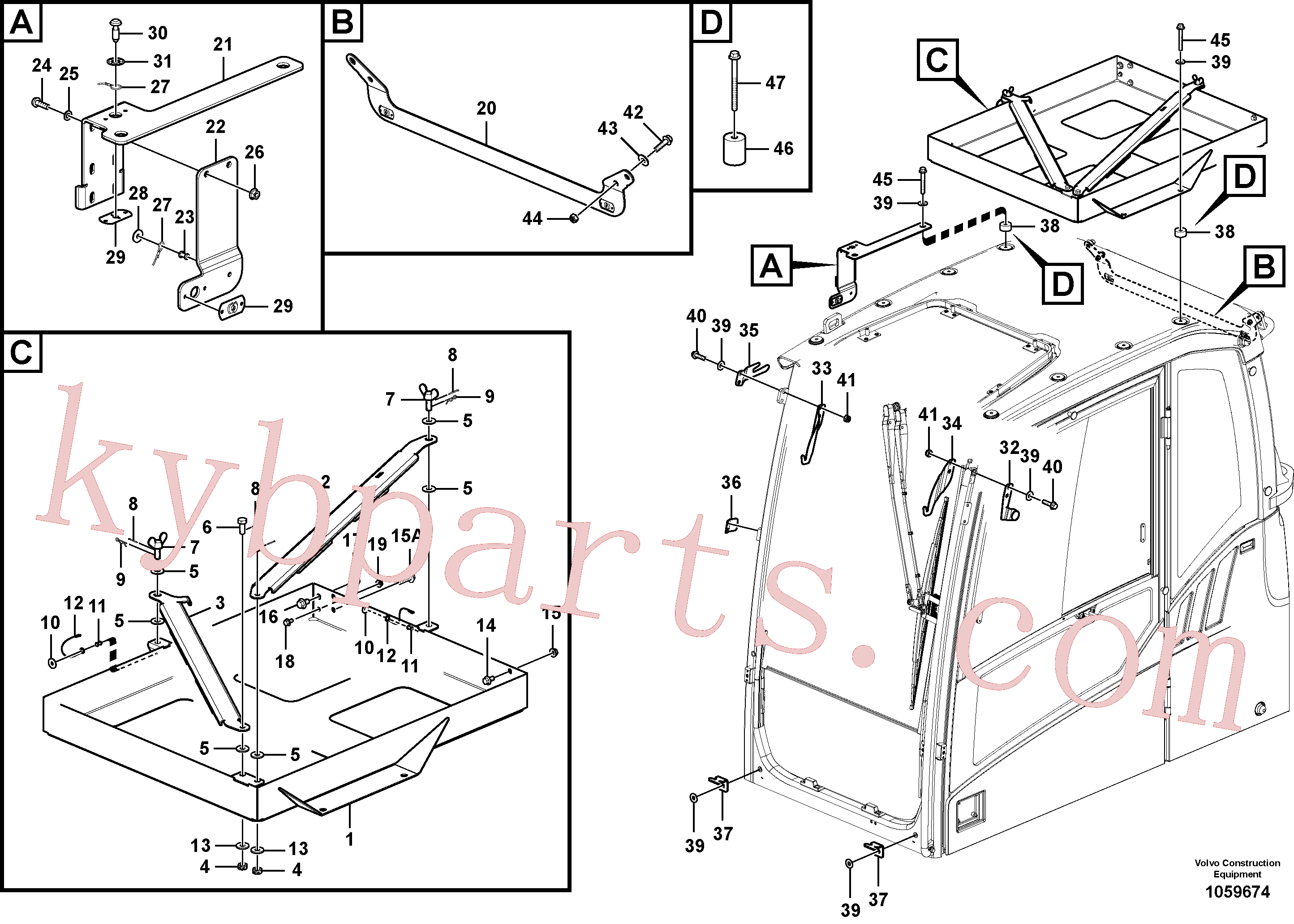 VOE11204190 for Volvo Vandalism kit(1059674 assembly)