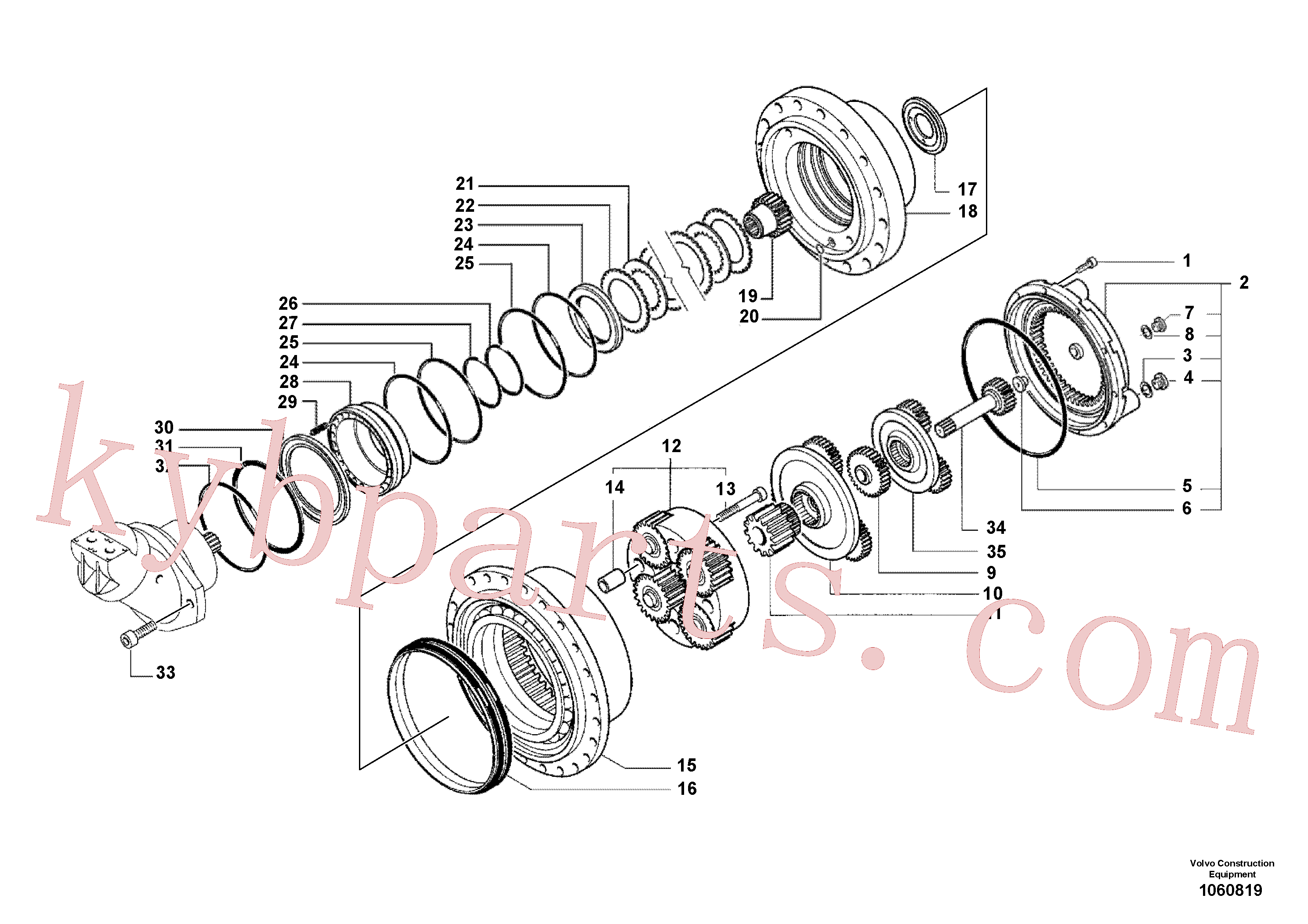 RM70921044 for Volvo Gearbox(1060819 assembly)