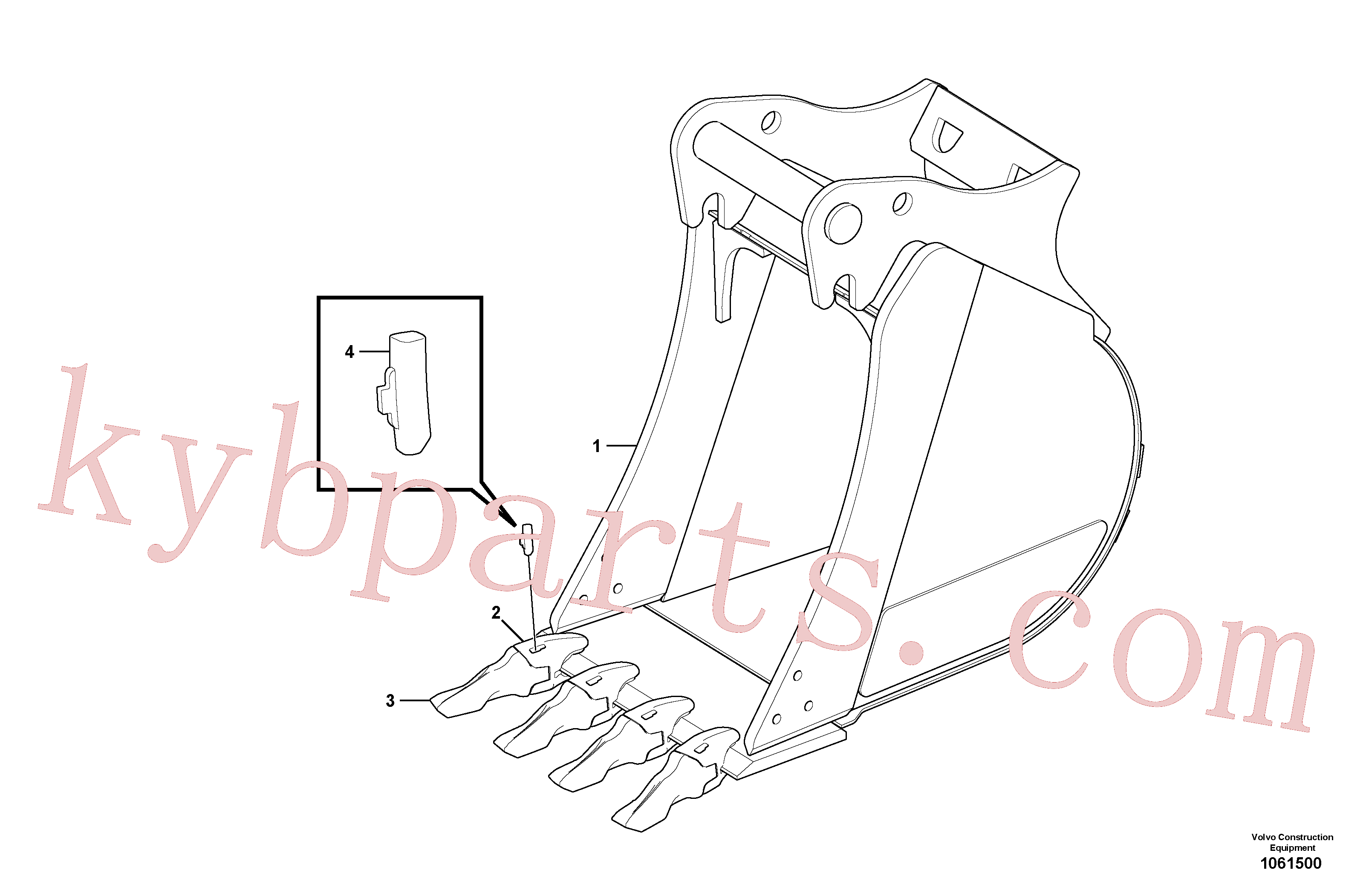 VOE15603437 for Volvo Bucket(1061500 assembly)