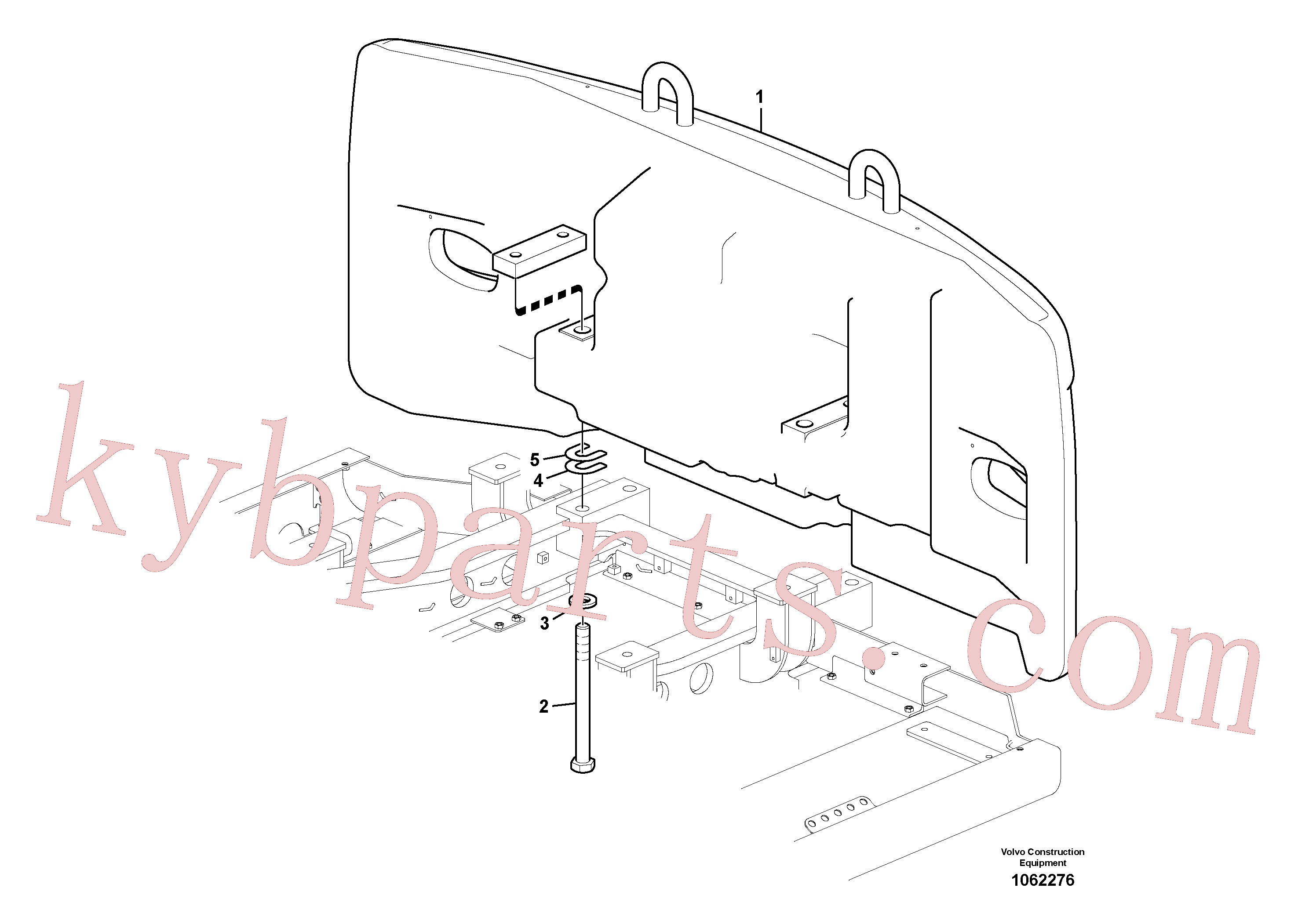 SA9011-23028 for Volvo Counterweights(1062276 assembly)