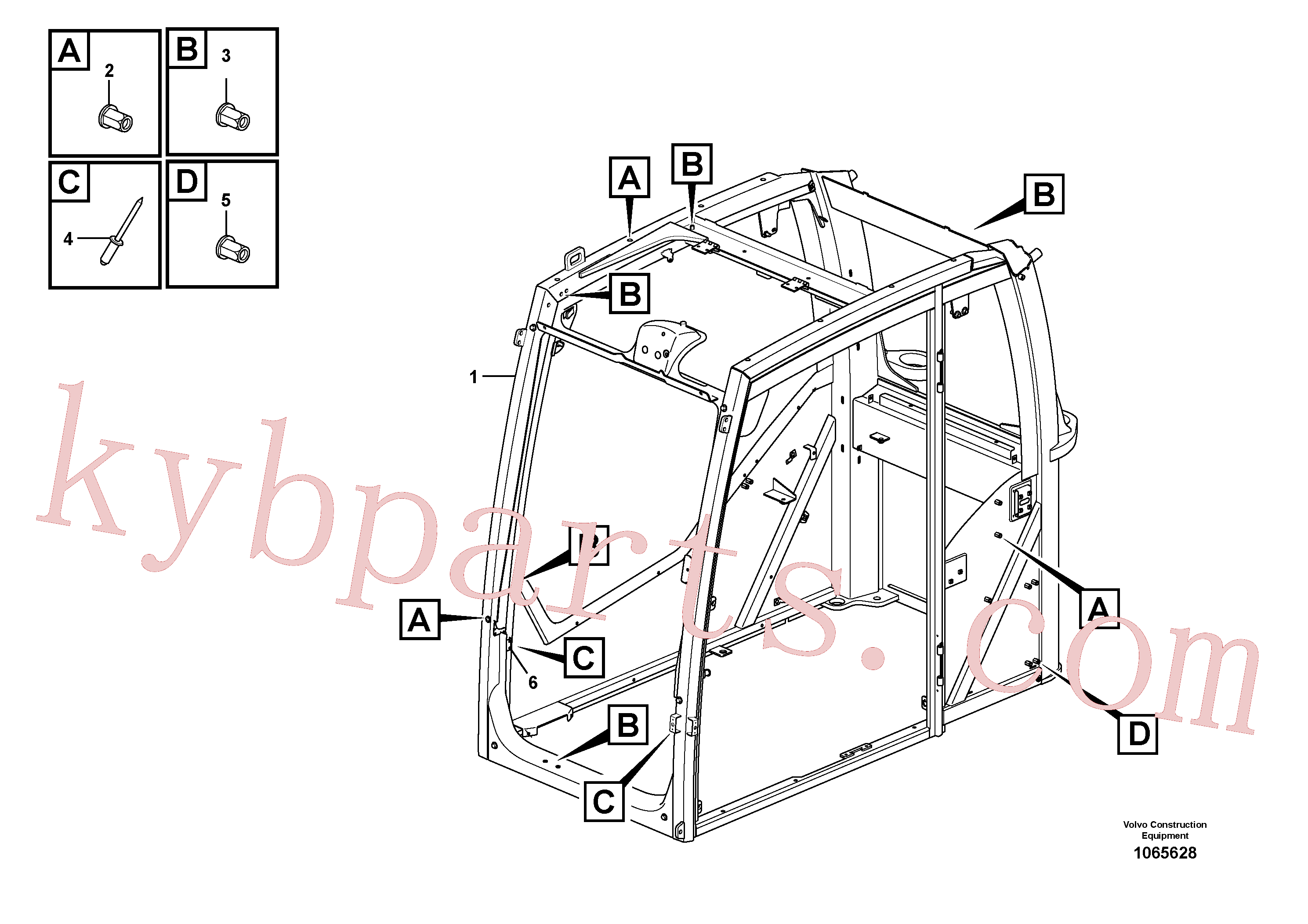 VOE11204190 Lock plate for Volvo Excavator Parts
