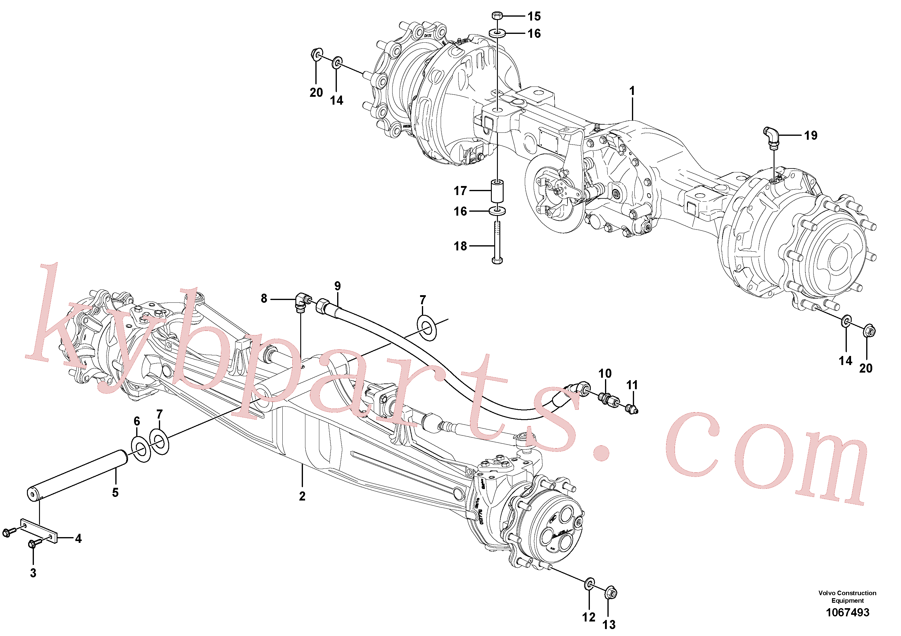 VOE983695 for Volvo Planet axles with fitting parts(1067493 assembly)