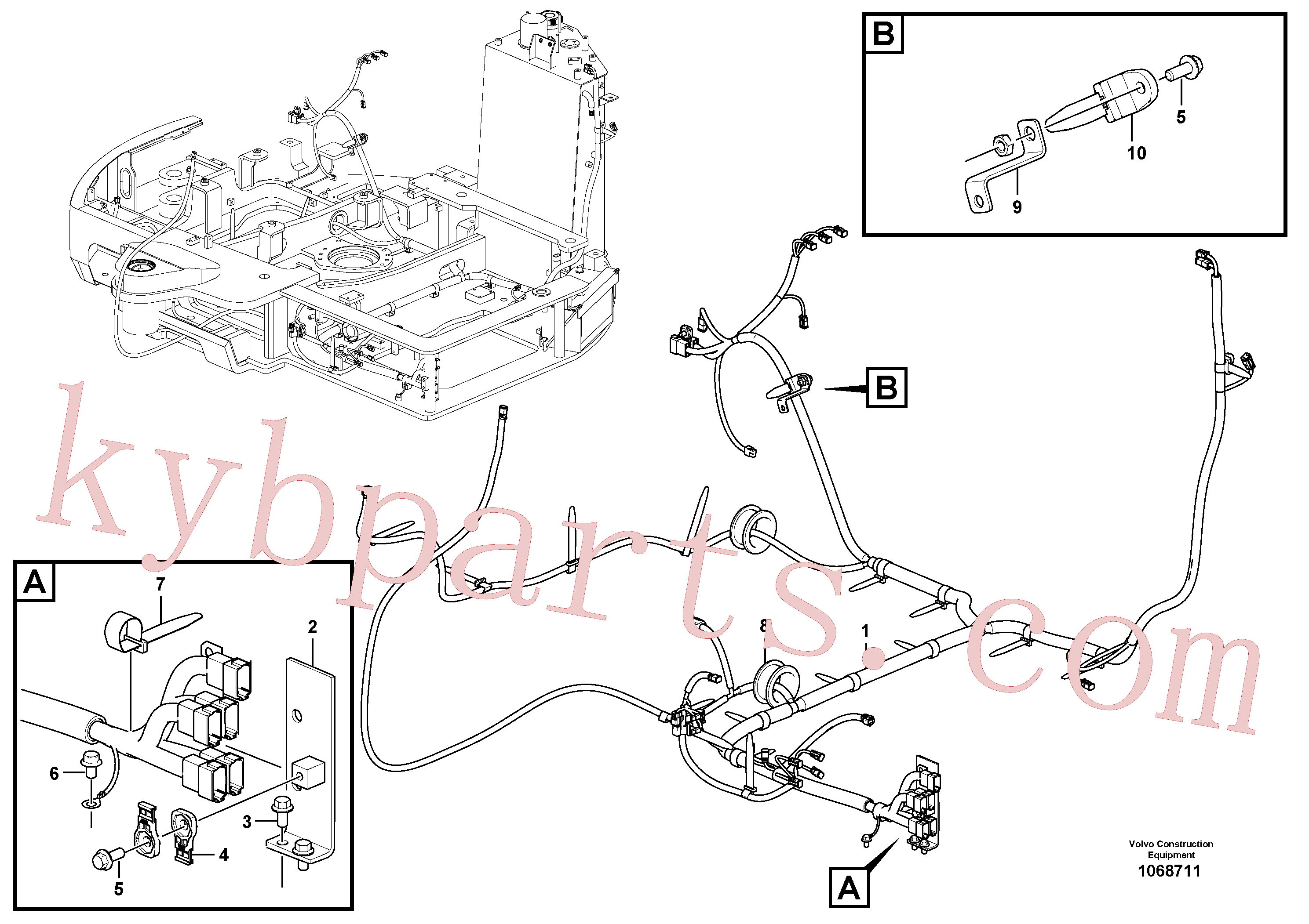 VOE14521160 for Volvo Cable and wire harness, main(1068711 assembly)