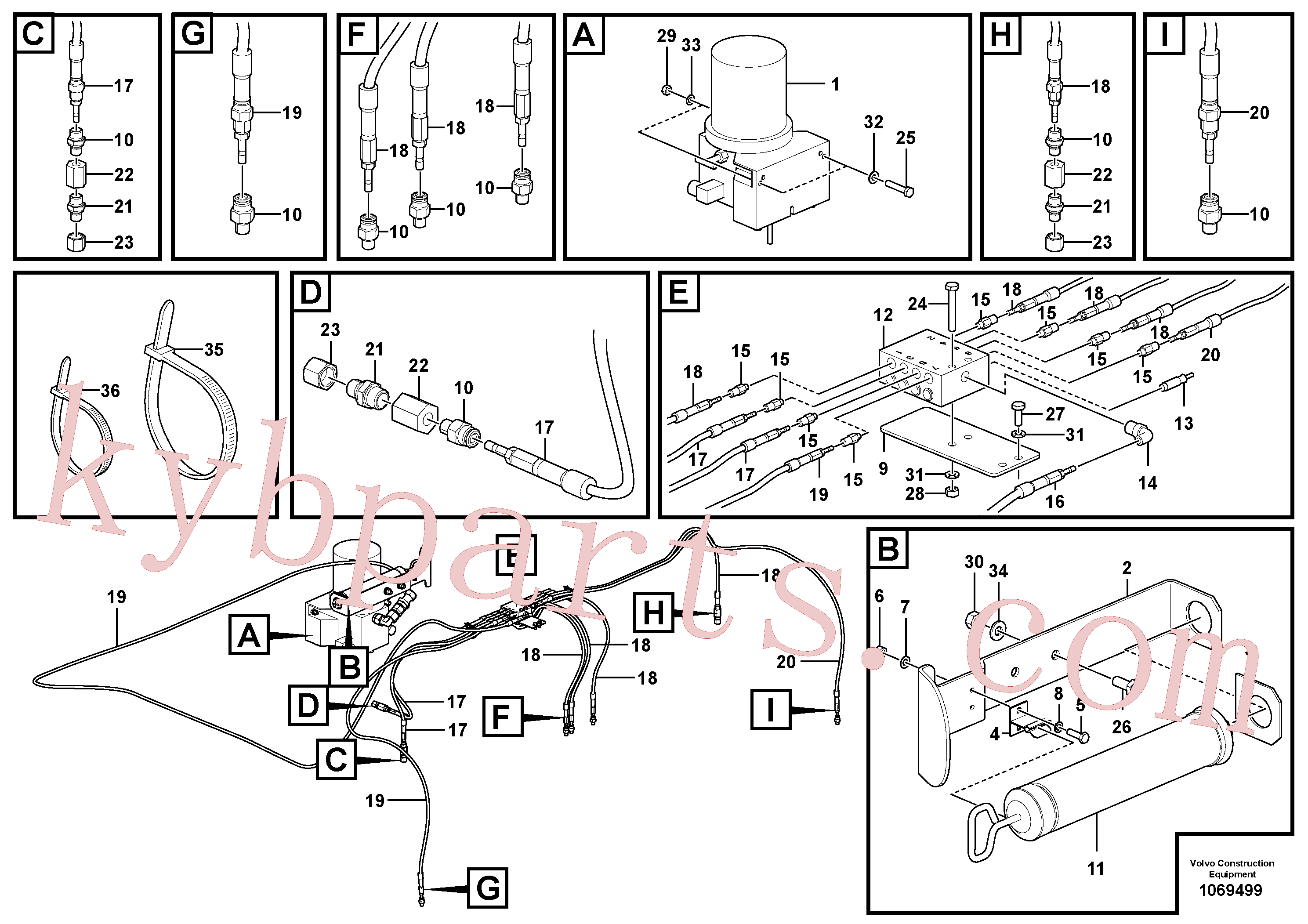 RM54660261 for Volvo Central lubrication(1069499 assembly)