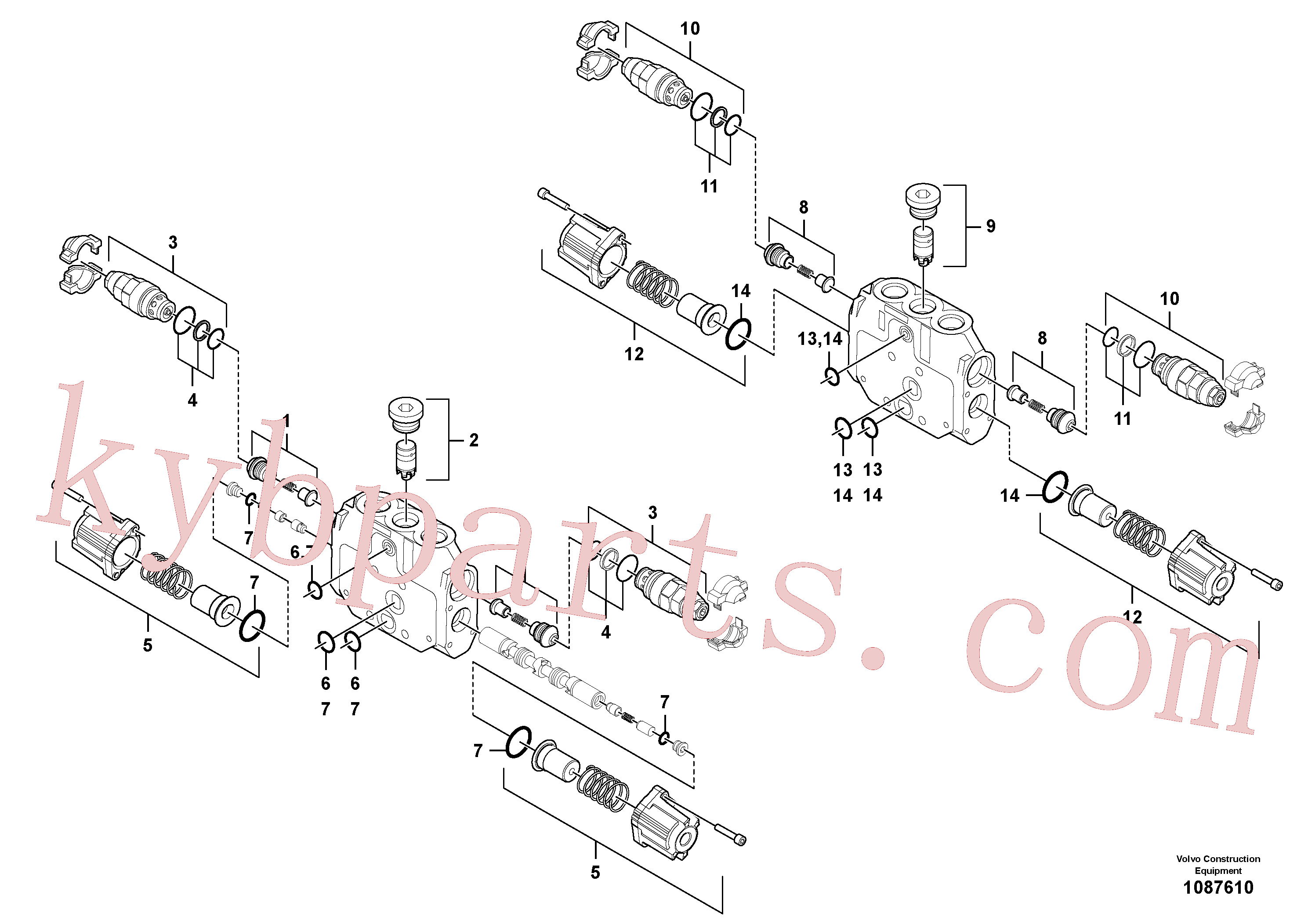 PJ7418406 for Volvo Valve section(1087610 assembly)