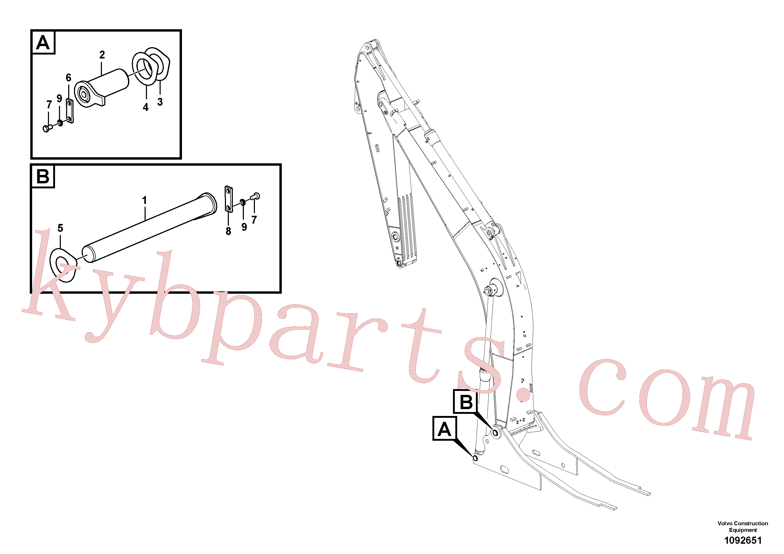 VOE14549394 for Volvo Links to boom(1092651 assembly)