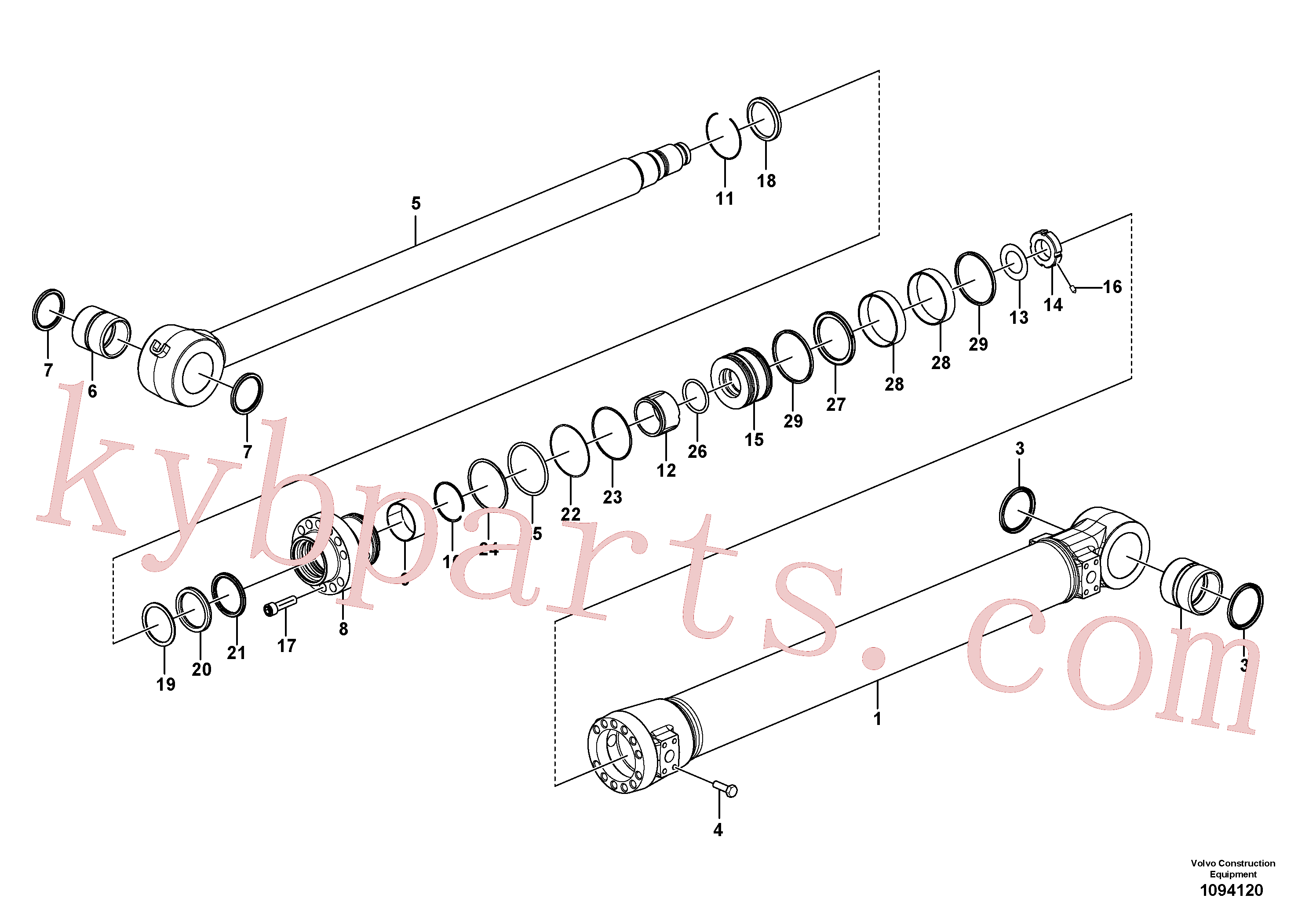 SA9566-41000 for Volvo Bucket cylinder(1094120 assembly)
