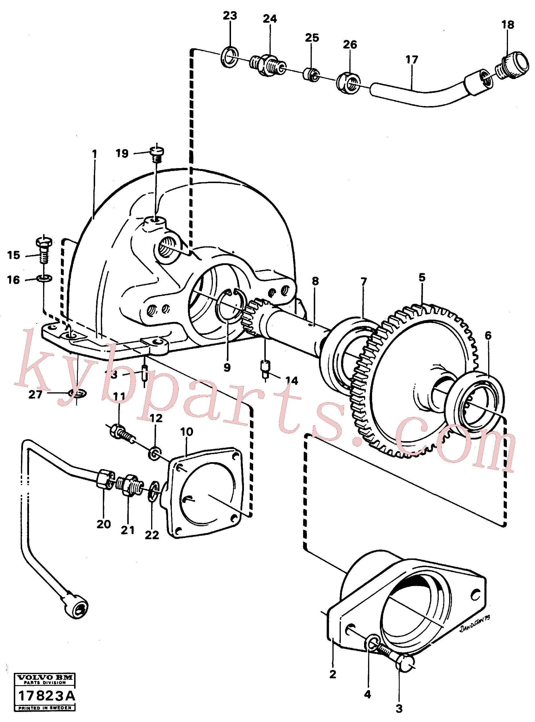 VOE7192566 for Volvo Pump drive(17823A assembly)