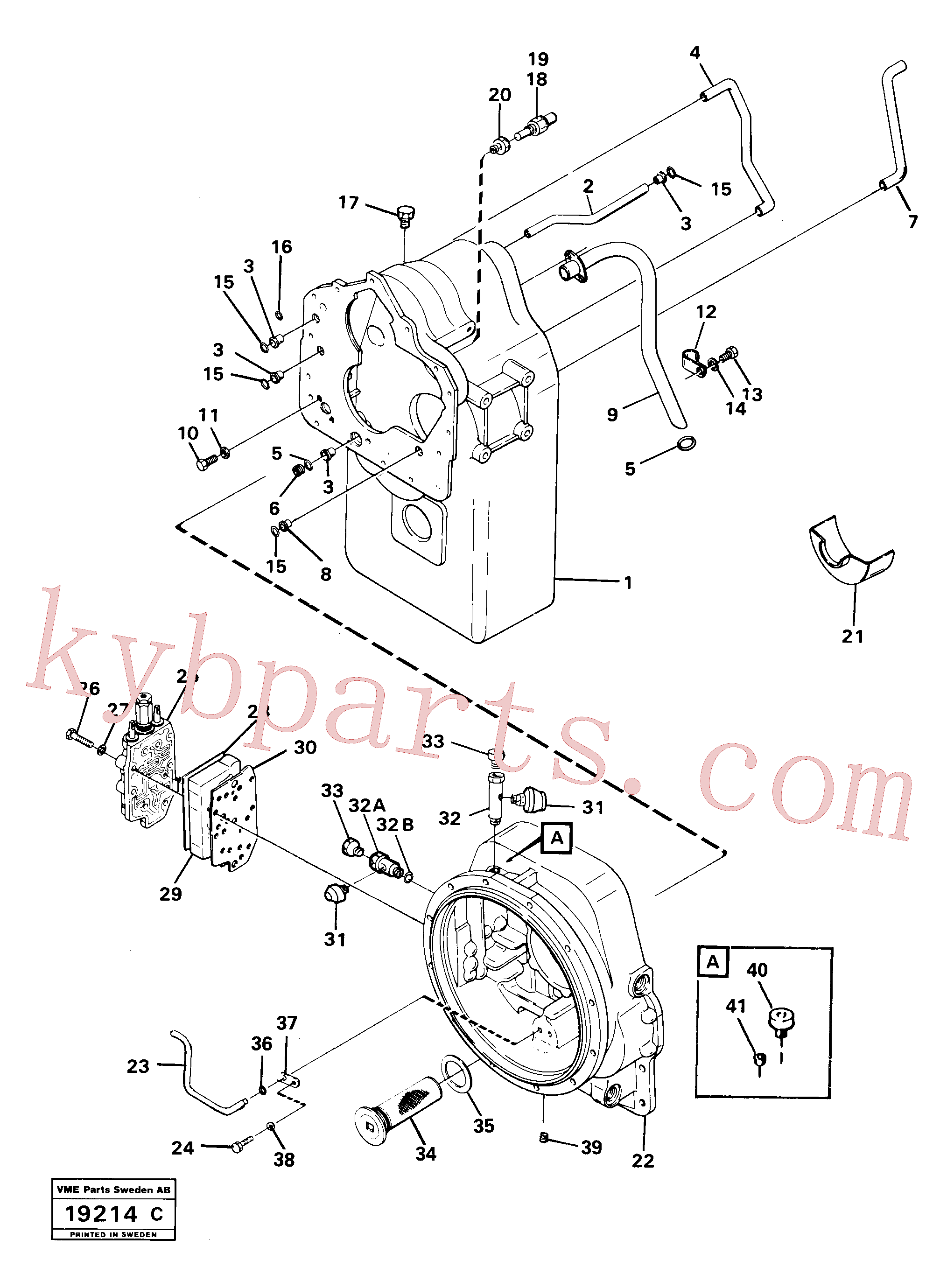 VOE13926886 for Volvo Hydraulic lines and valve(19214C assembly)