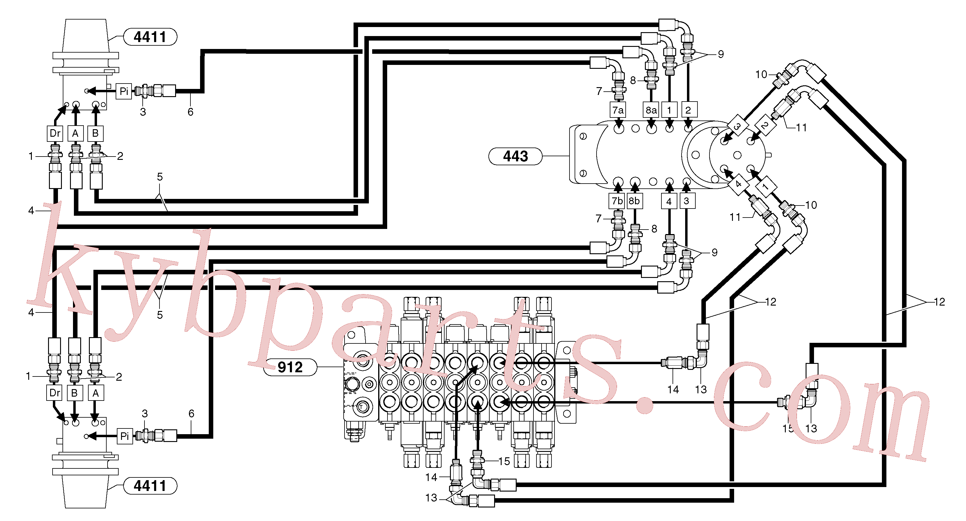 VOE11802995 for Volvo Hydr. circuit. ( travelling )(9164AY1 assembly)
