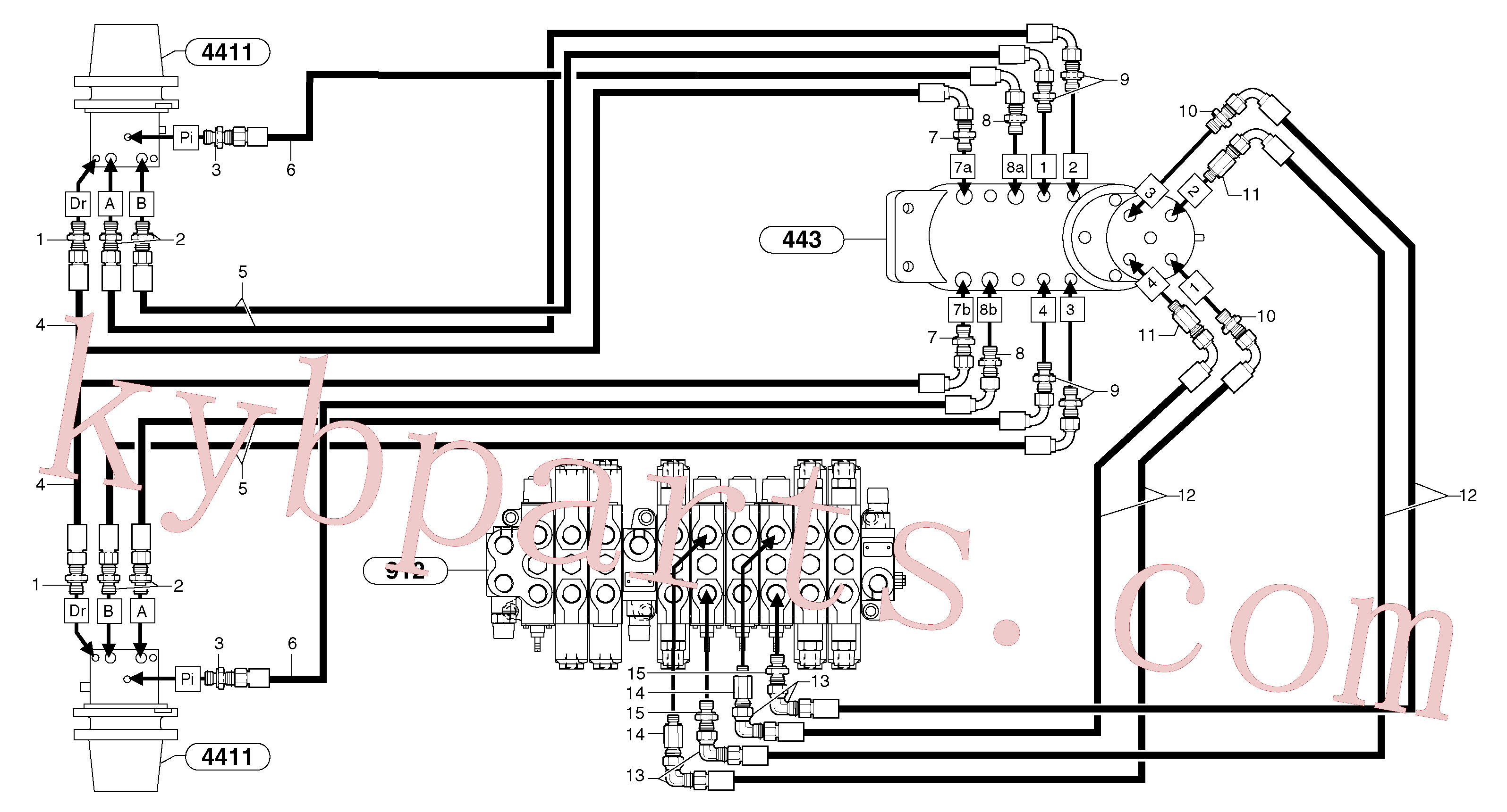 VOE11802995 for Volvo Hydr. circuit. ( travelling )(9164Y1 assembly)