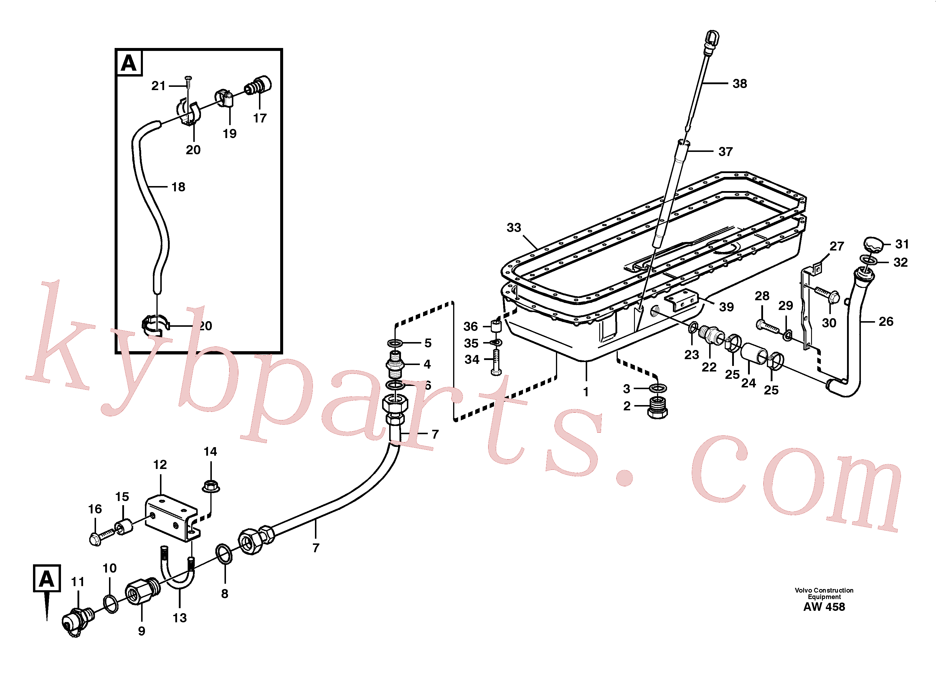 VOE955527 for Volvo Oil sump(AW458 assembly)