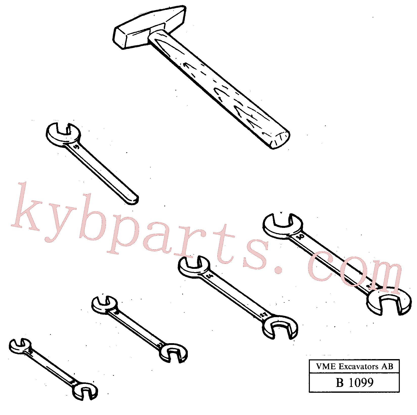 VOE14013835 for Volvo Tool kit(B1099 assembly)