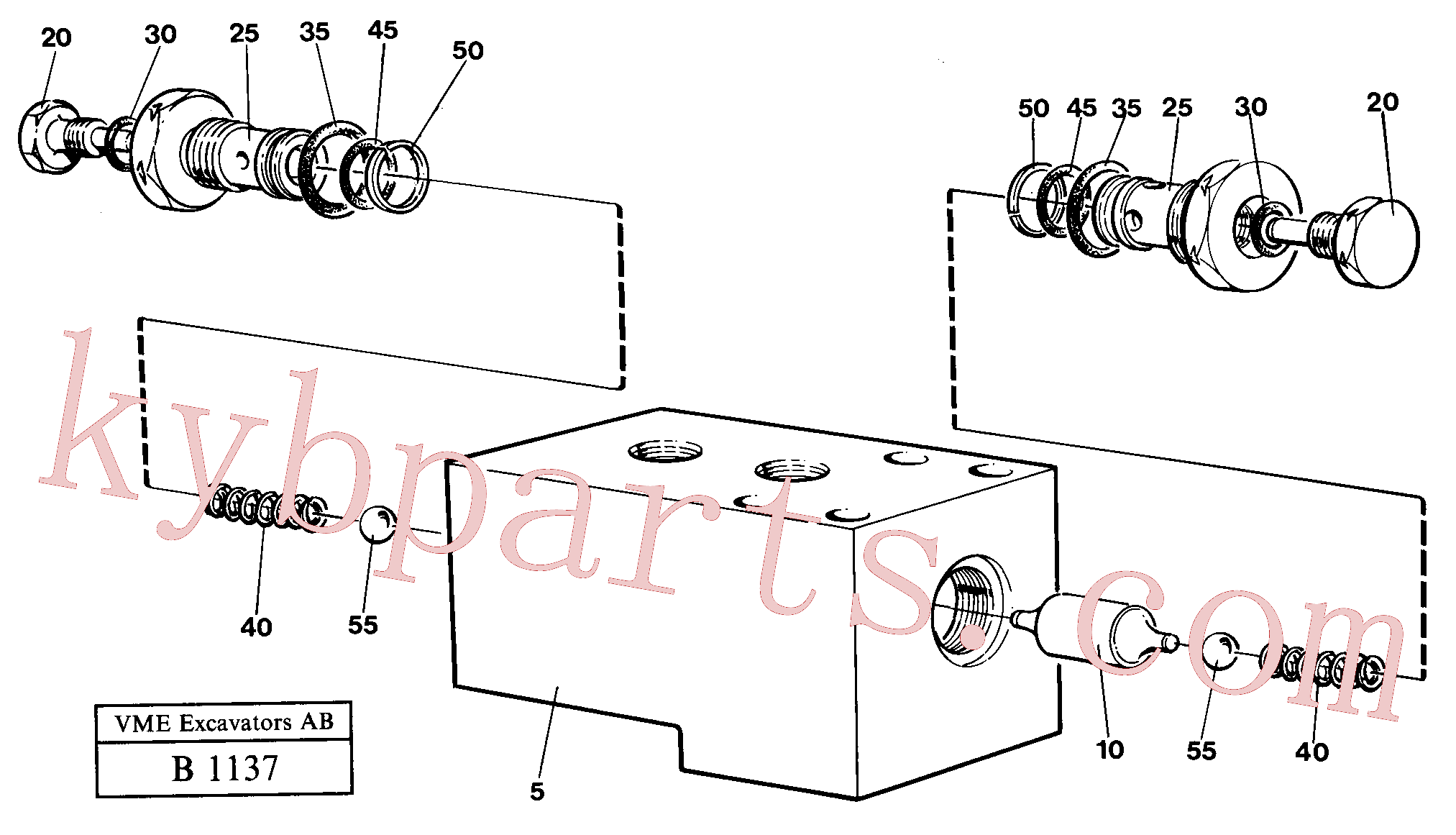 VOE14047848 for Volvo Hydraulic lock outrigger(B1137 assembly)