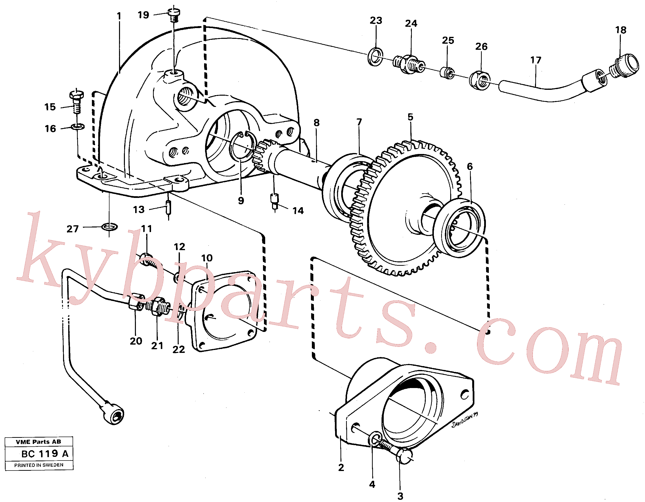 VOE7192566 for Volvo Pump drive(BC119A assembly)