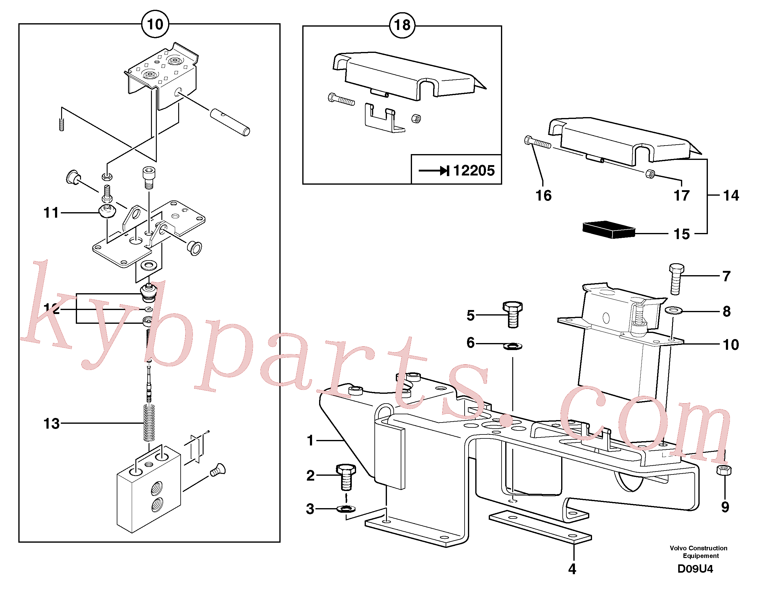 PJ5040692 for Volvo Control pedal : articulated boom(D09U4 assembly)