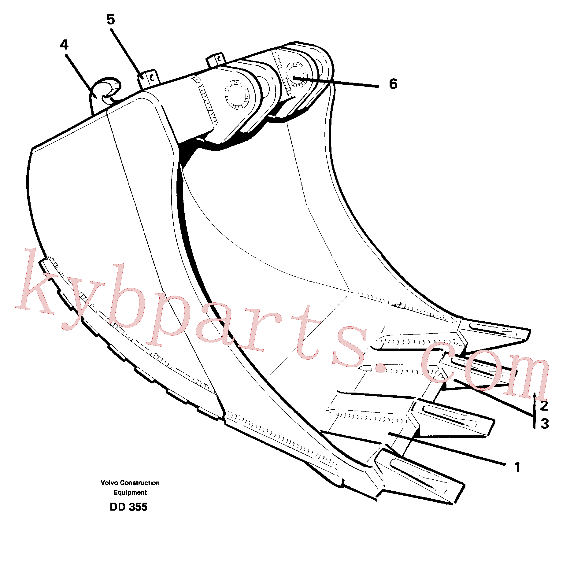 VOE14099248 for Volvo Buckets for quickfit, S3(DD355 assembly)