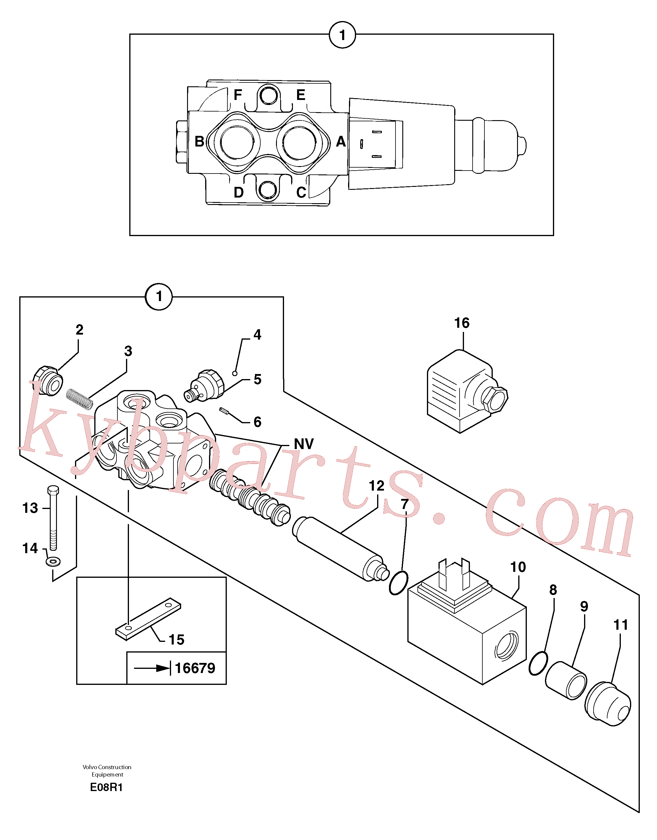 PJ7413230 for Volvo Slewing-offset selector switch(E08R1 assembly)