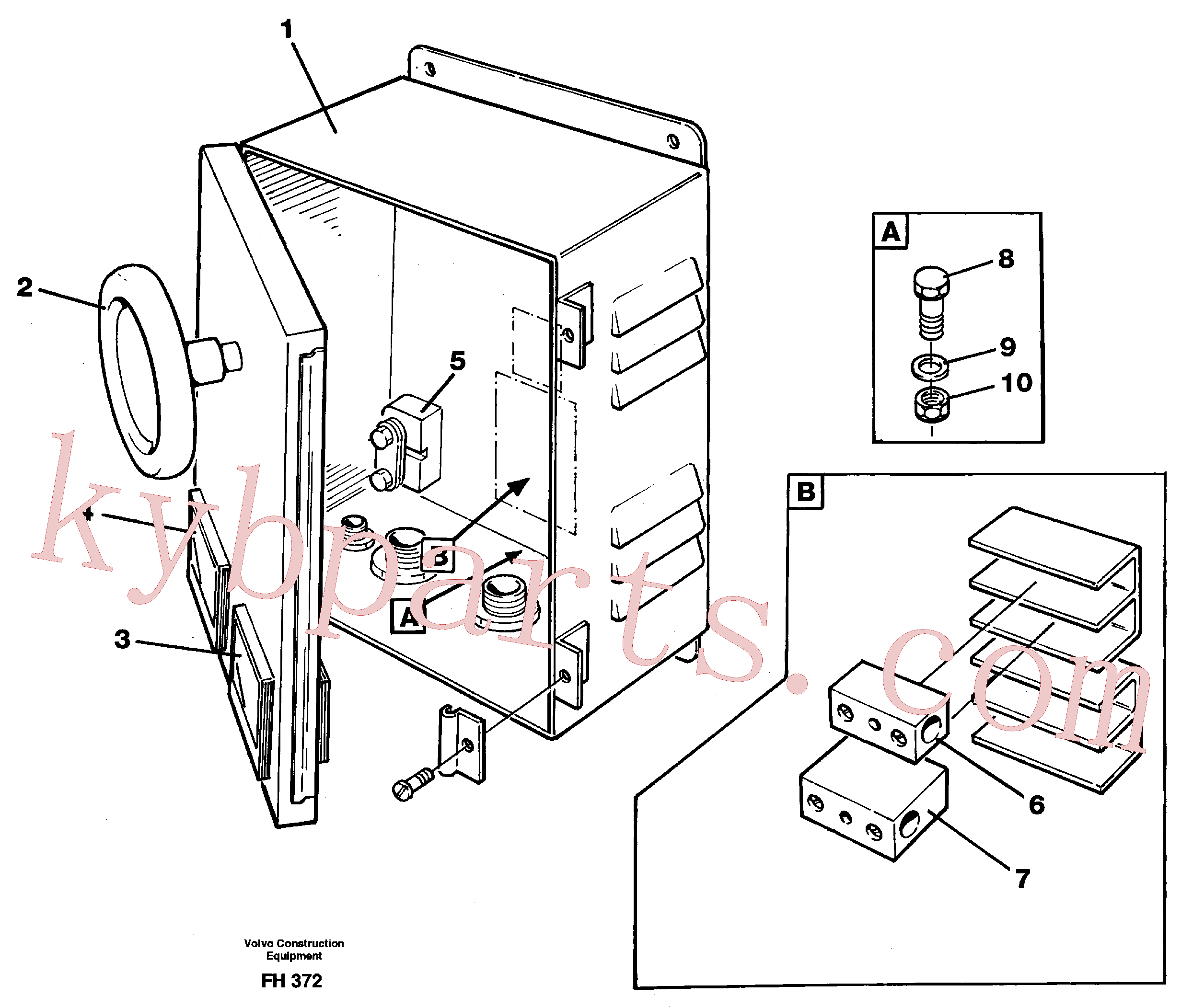 VOE14262984 for Volvo Magnet equipment Ohio, instrument box(FH372 assembly)