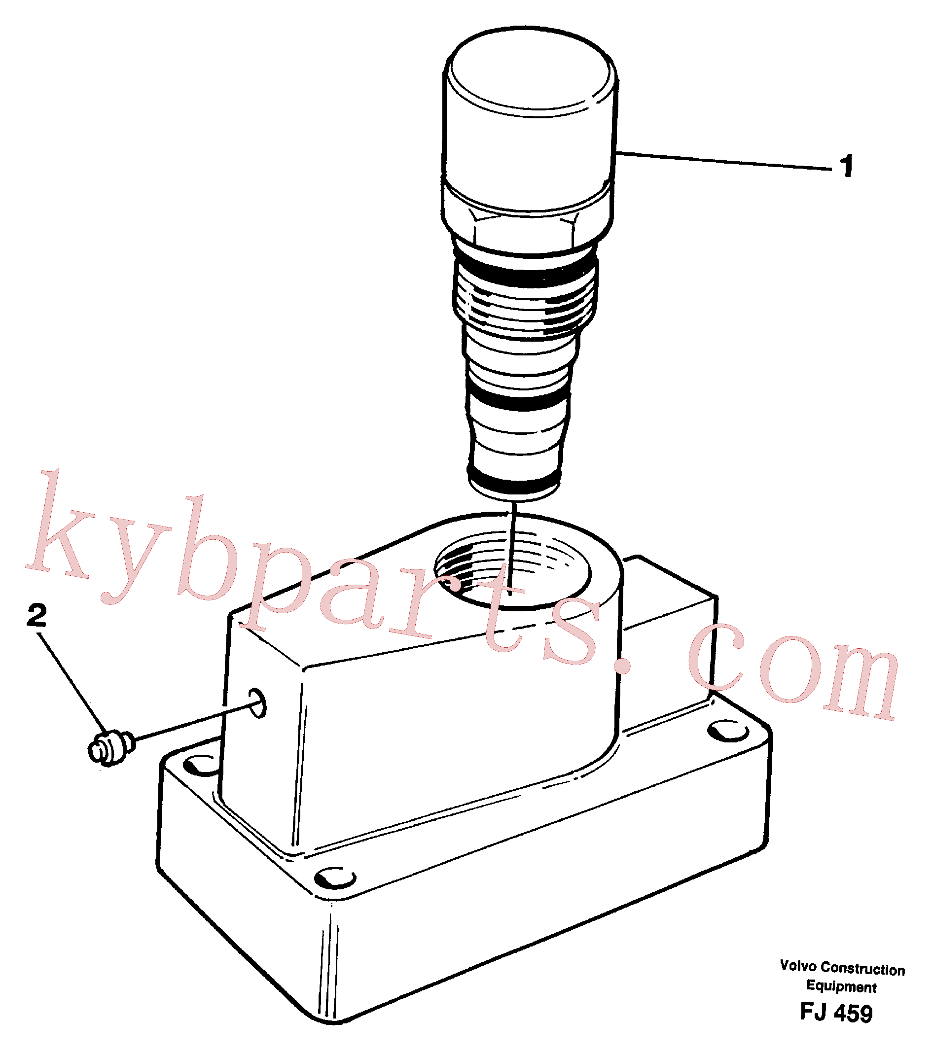 VOE14267239 for Volvo Pressure limiting valve, Anticavitation valve(FJ459 assembly)