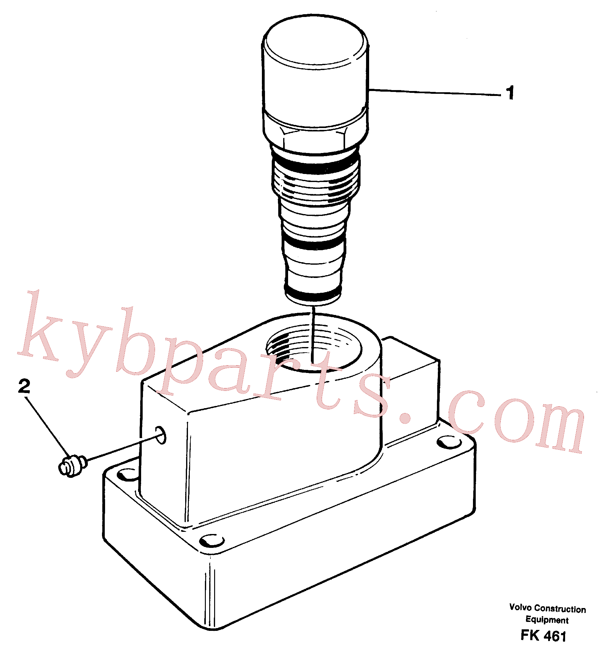 VOE14267239 for Volvo Pressure limiting valve(FK461 assembly)