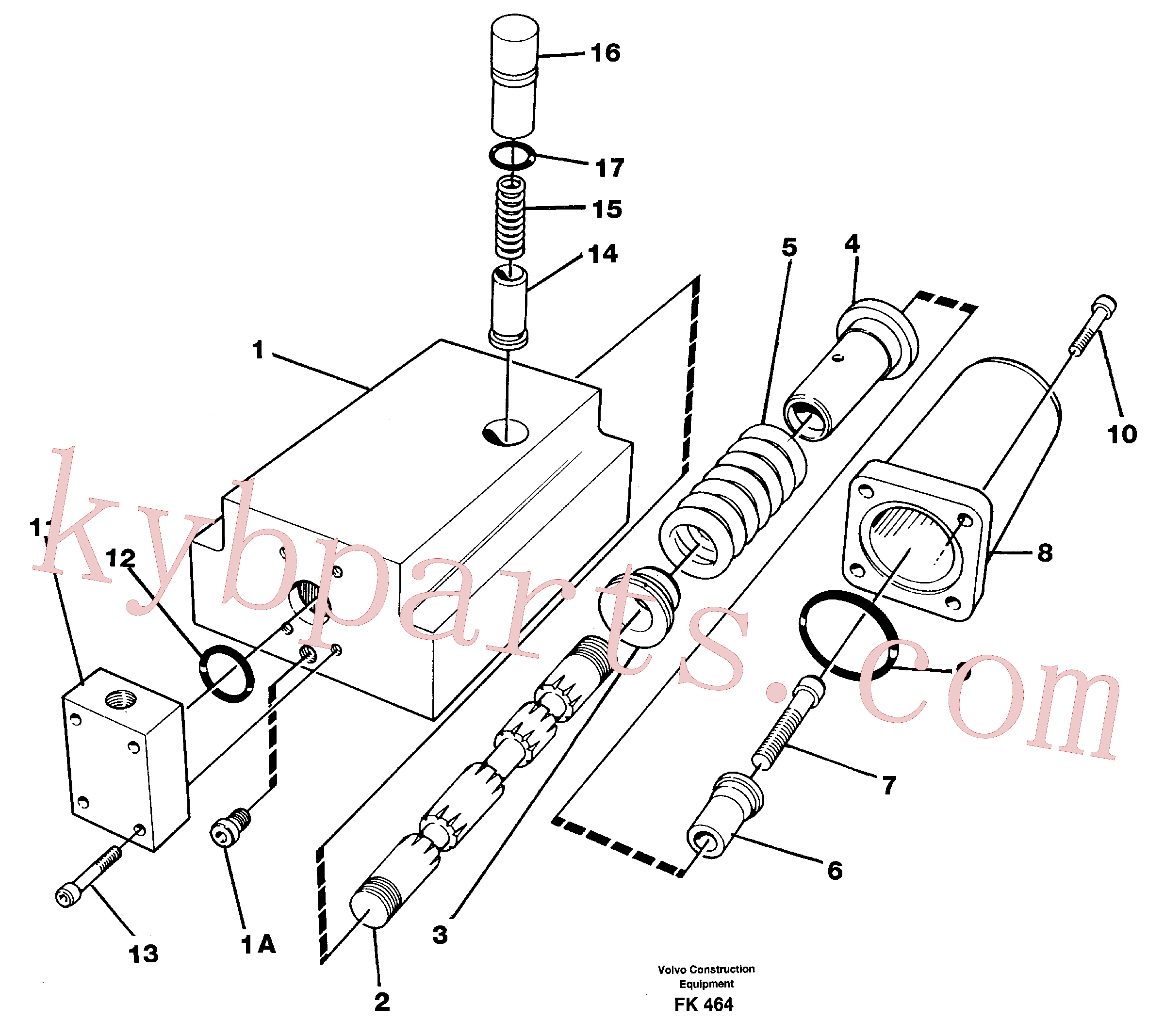 VOE14249655 for Volvo Four-way valve(FK464 assembly)