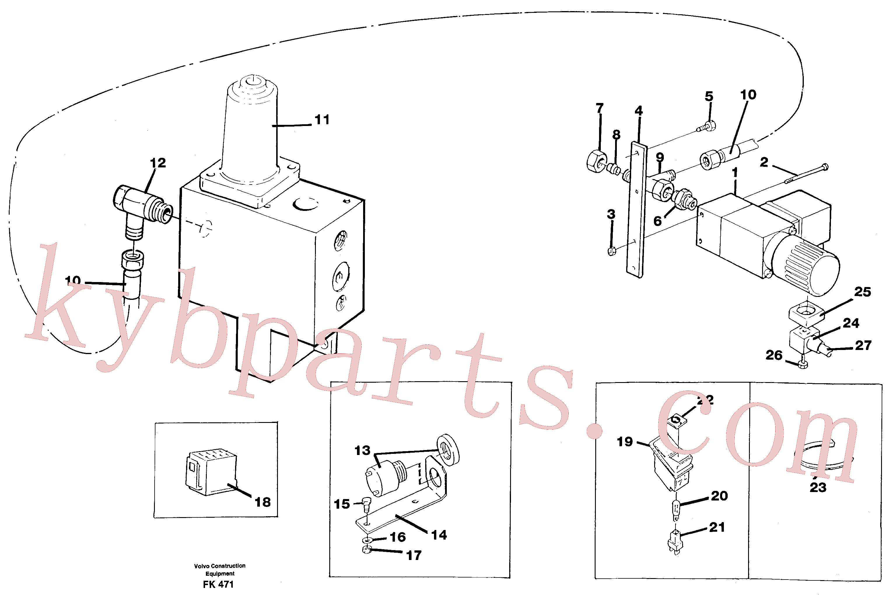 VOE14265581 for Volvo Overload protection(FK471 assembly)