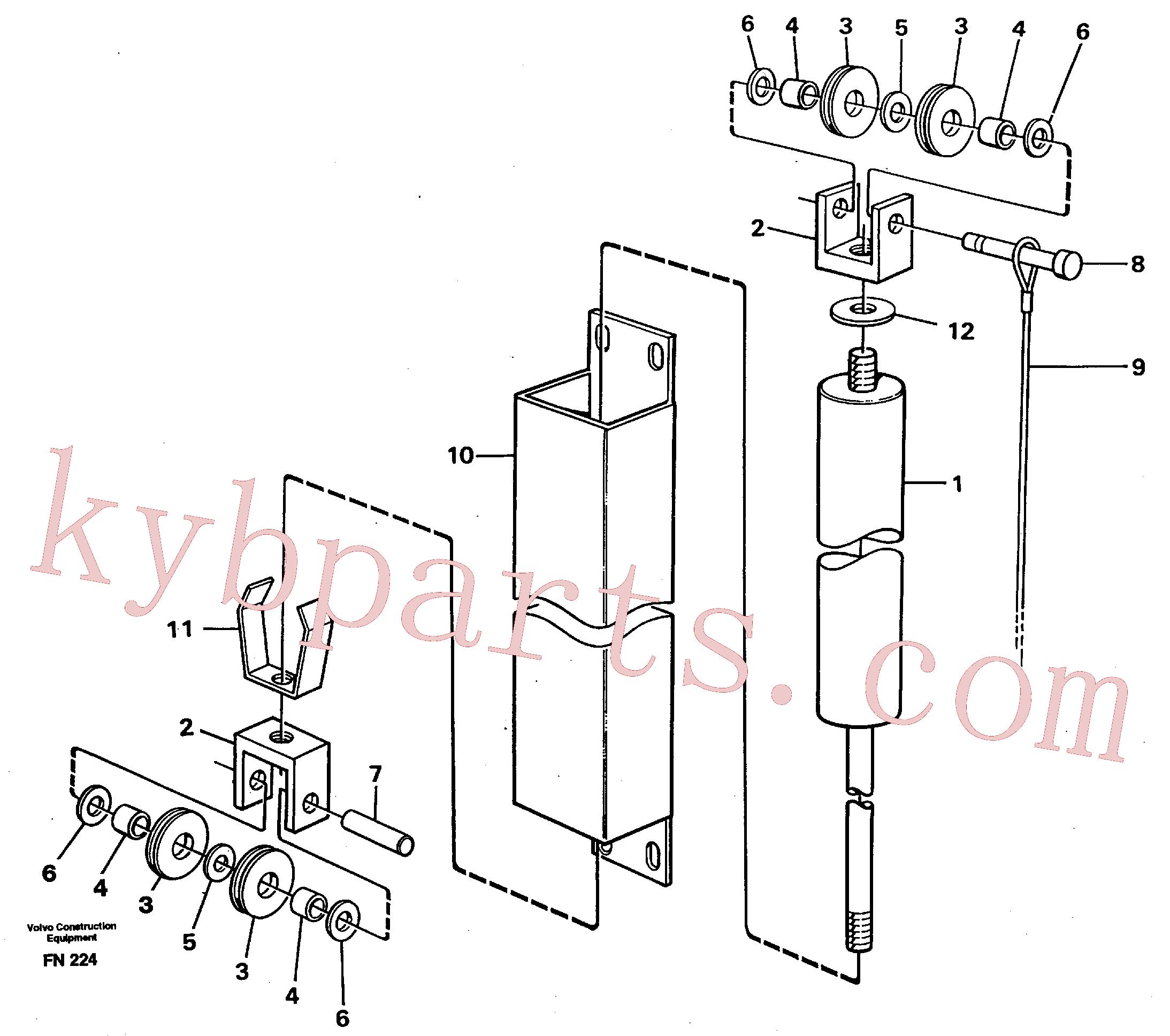 VOE14040945 for Volvo Window lifts(FN224 assembly)