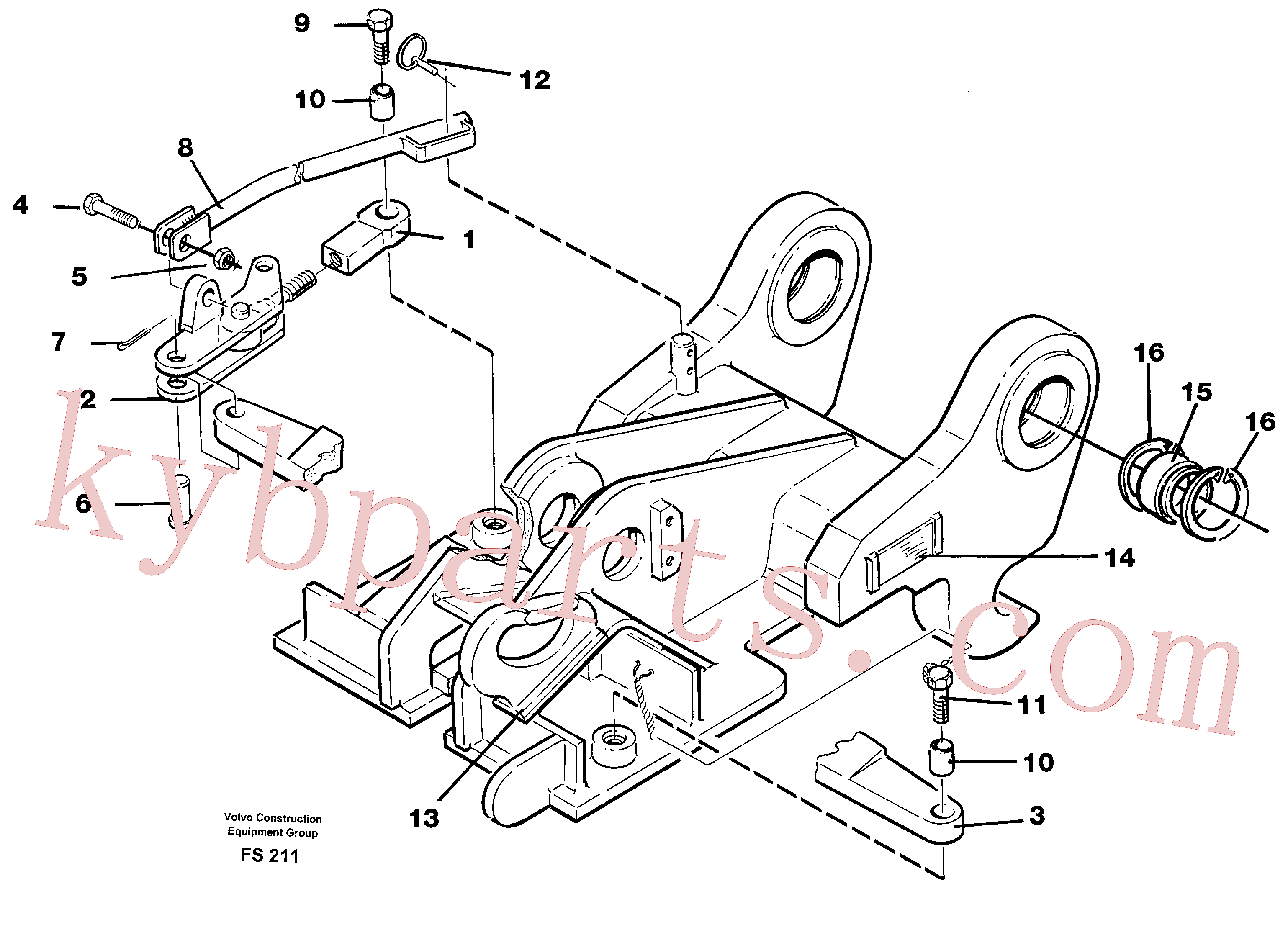 VOE14231241 for Volvo Quickfit, mechanical(FS211 assembly)