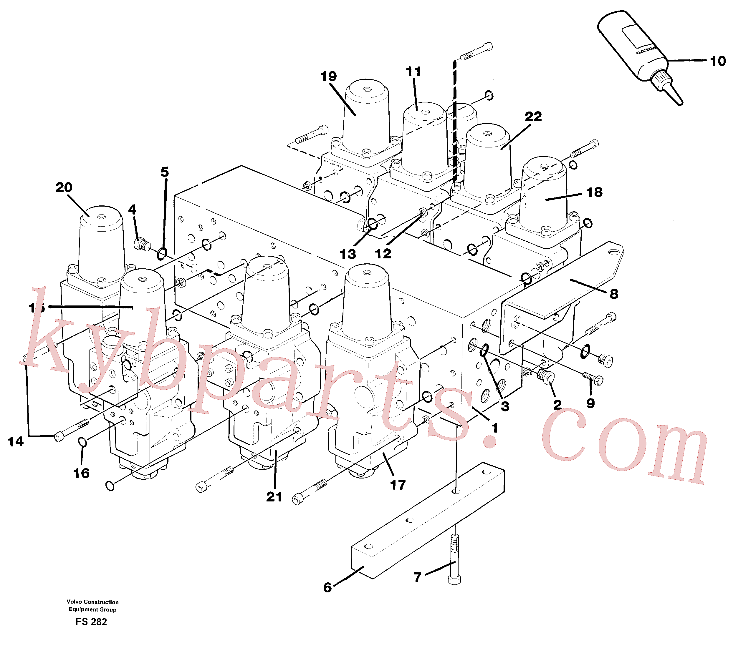 VOE14054220 for Volvo Valve housing(FS282 assembly)