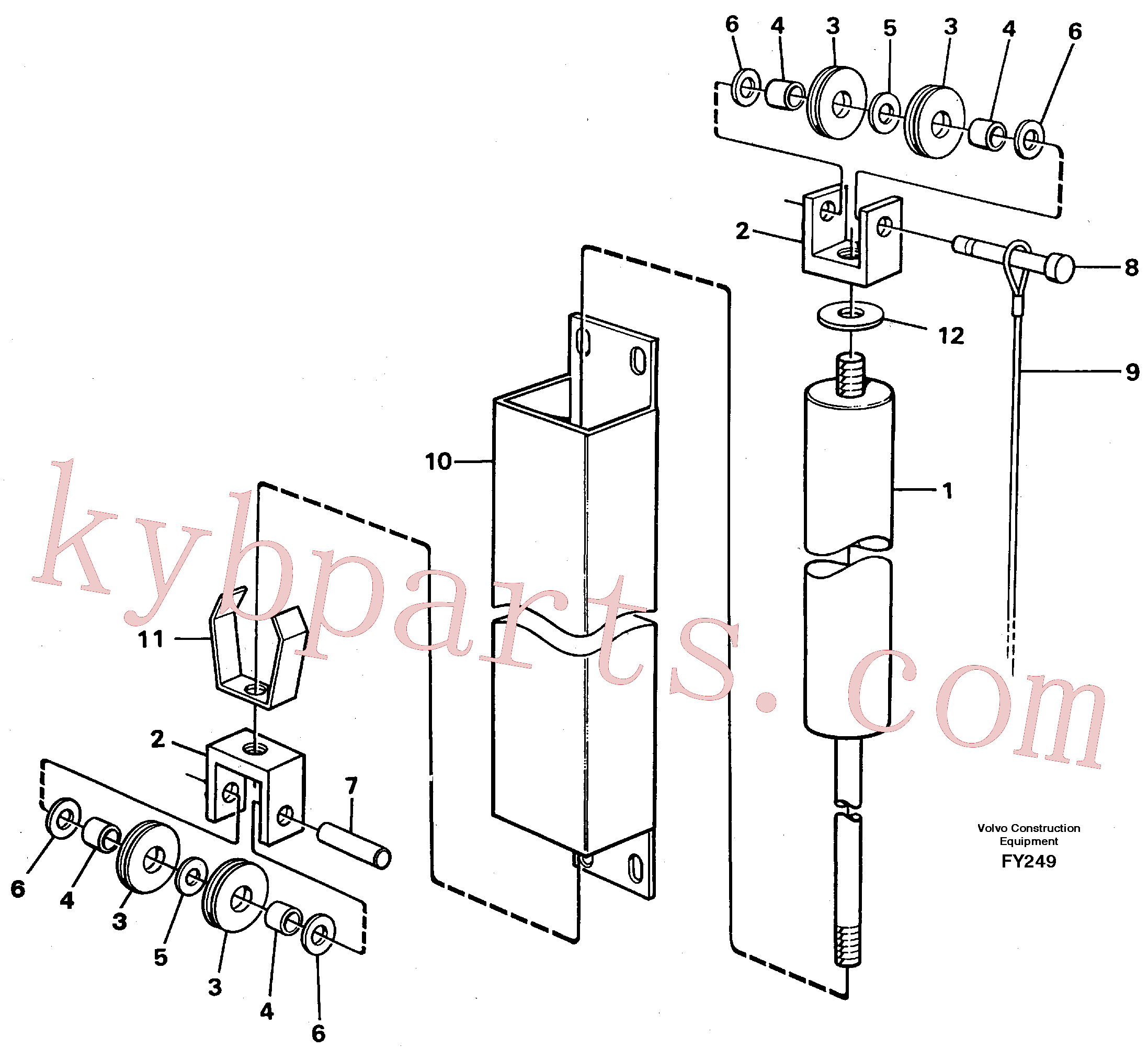 Volvo excavator part VOE14040945 Washer for sale